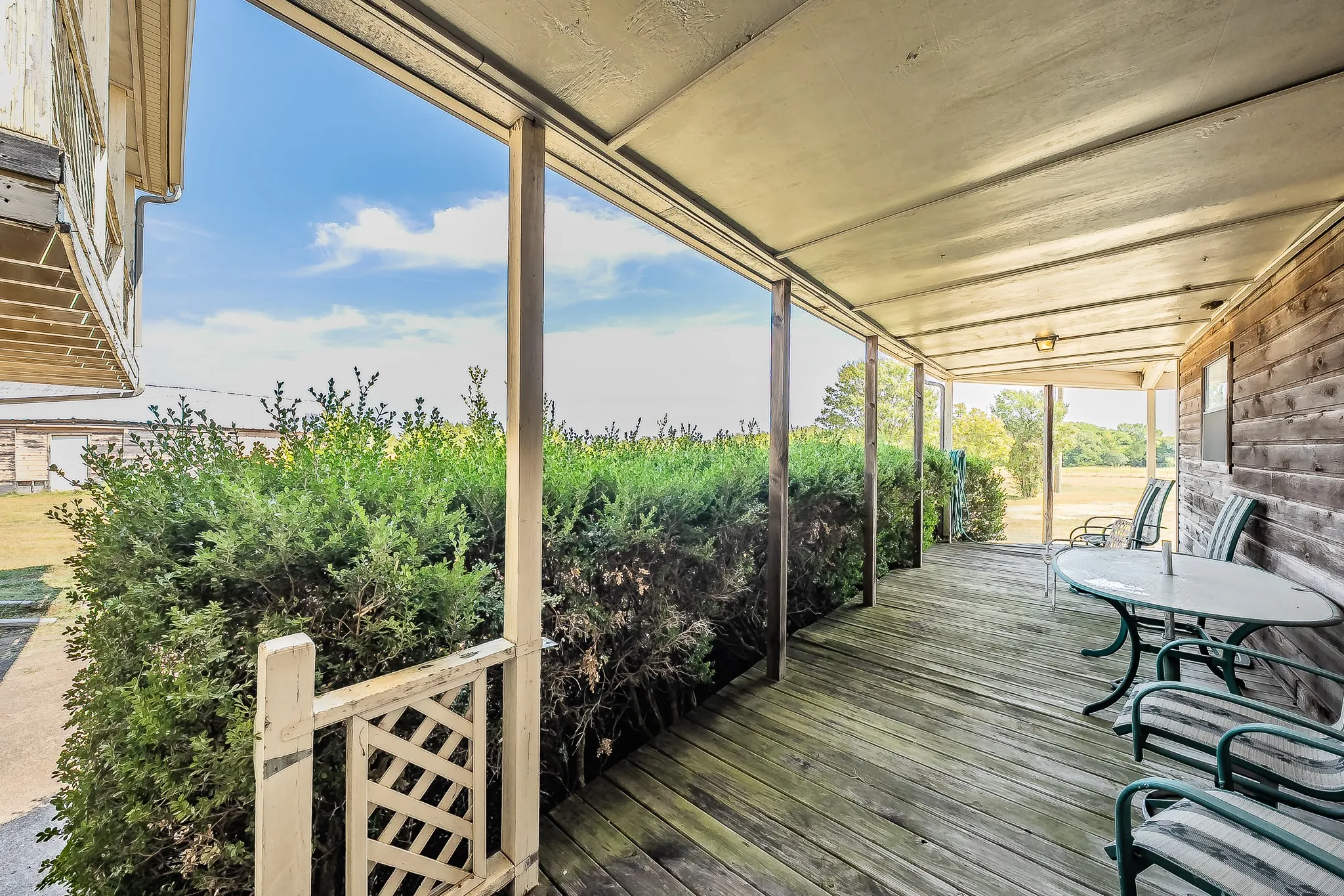 Wrap around deck
