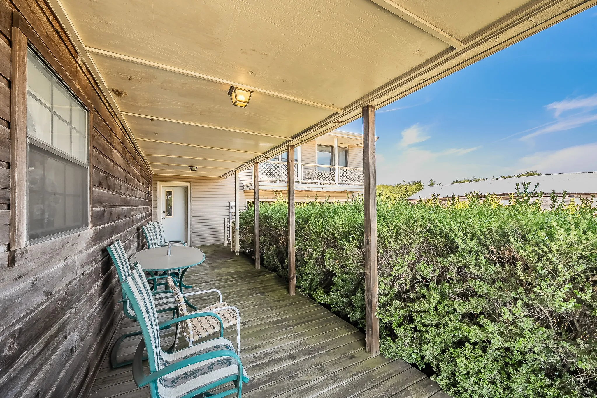 Wrap around deck
