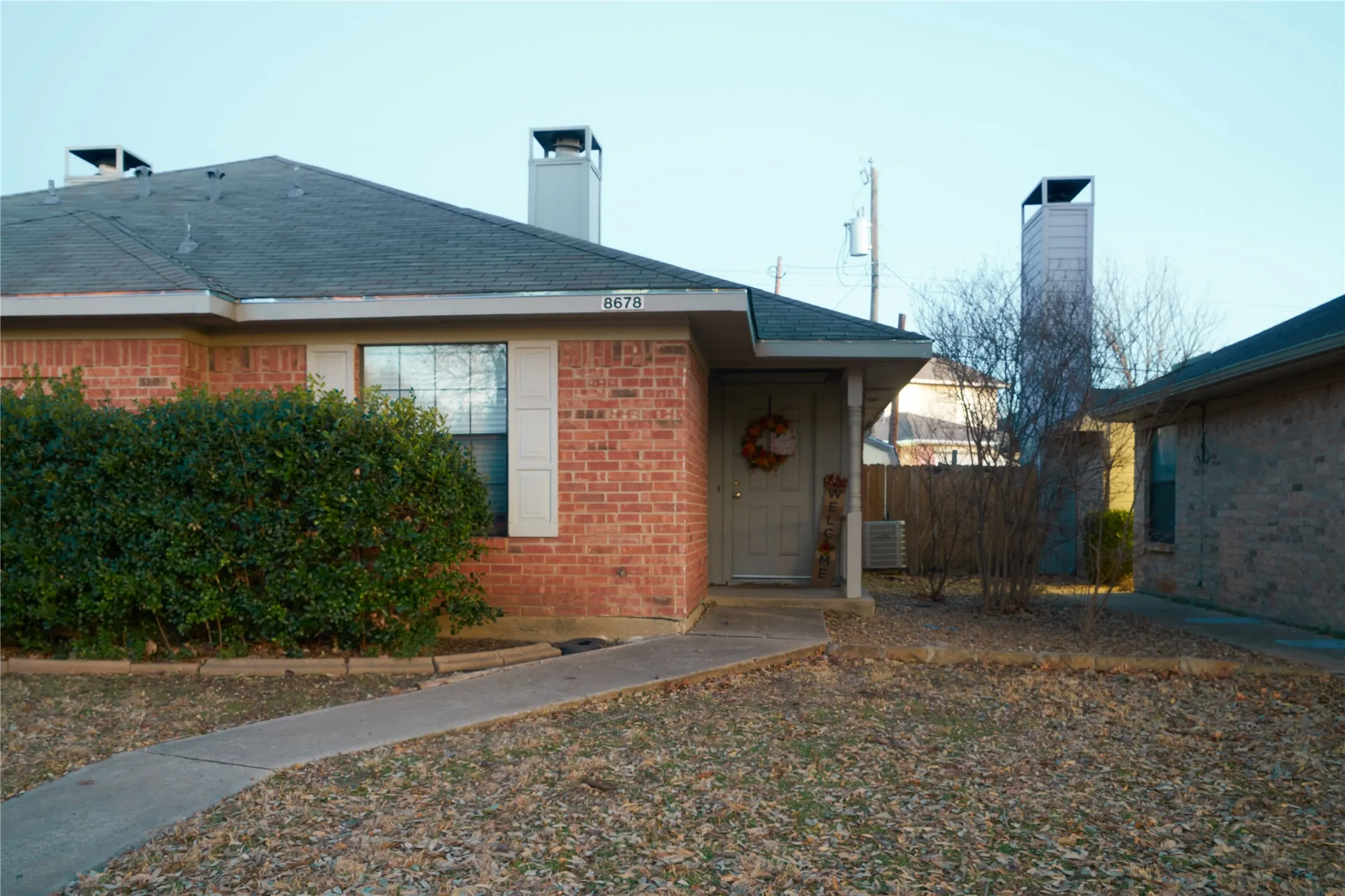 View of rear view of property