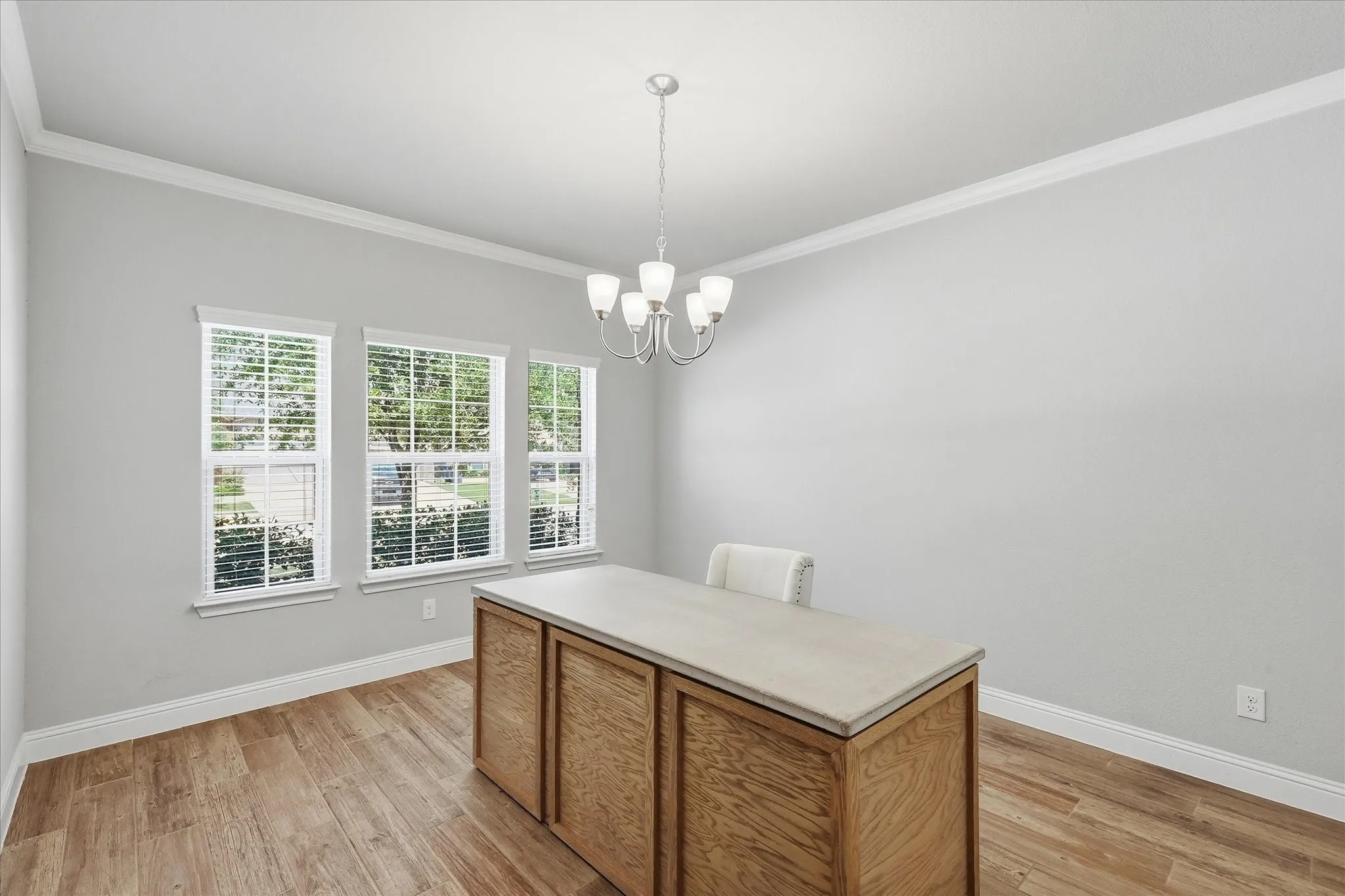 Formal dining currently used as an office