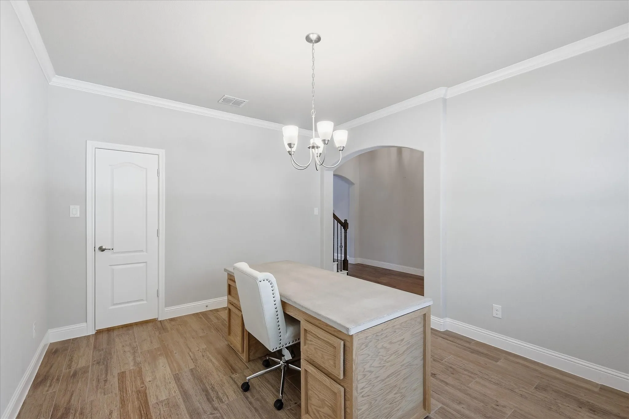 Formal dining currently used as an office