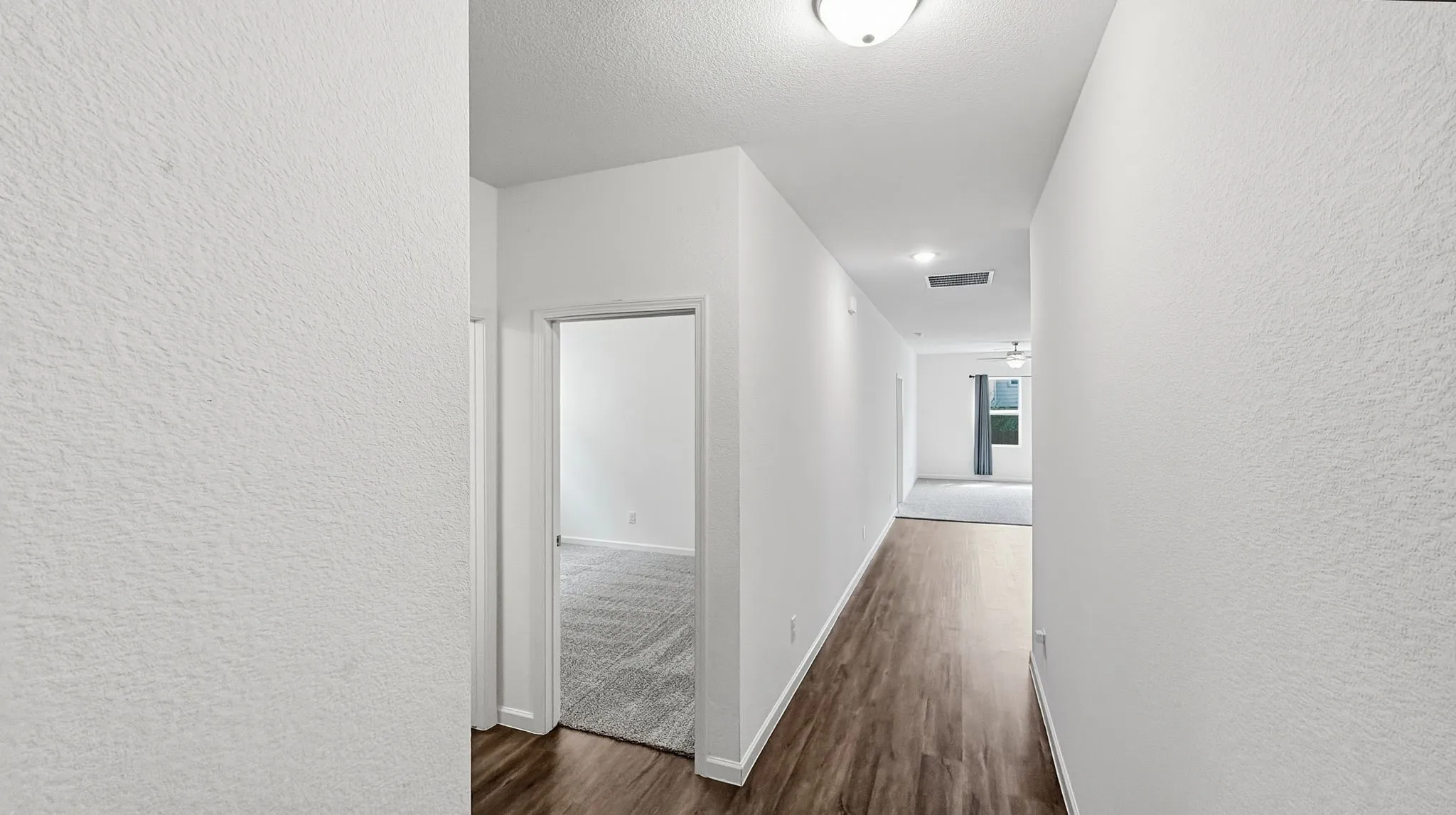 Looking from front door toward living room.