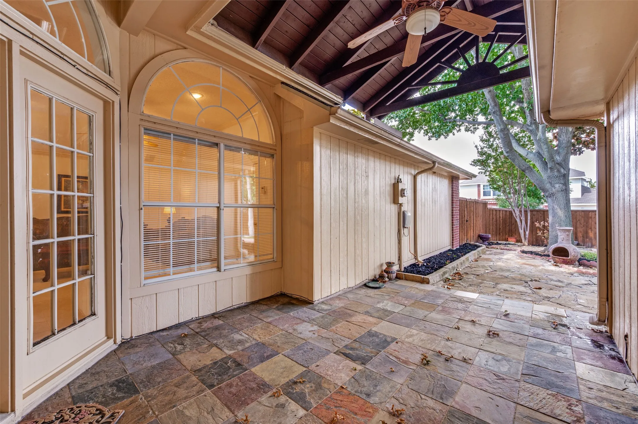 Large covered patio!