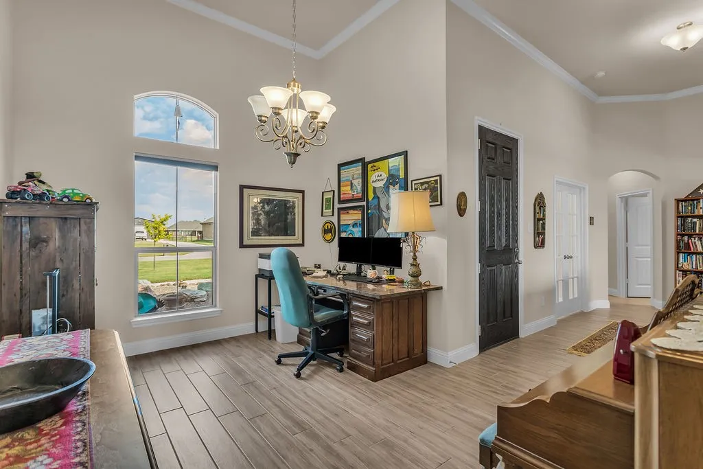 Dining room, currently used as office