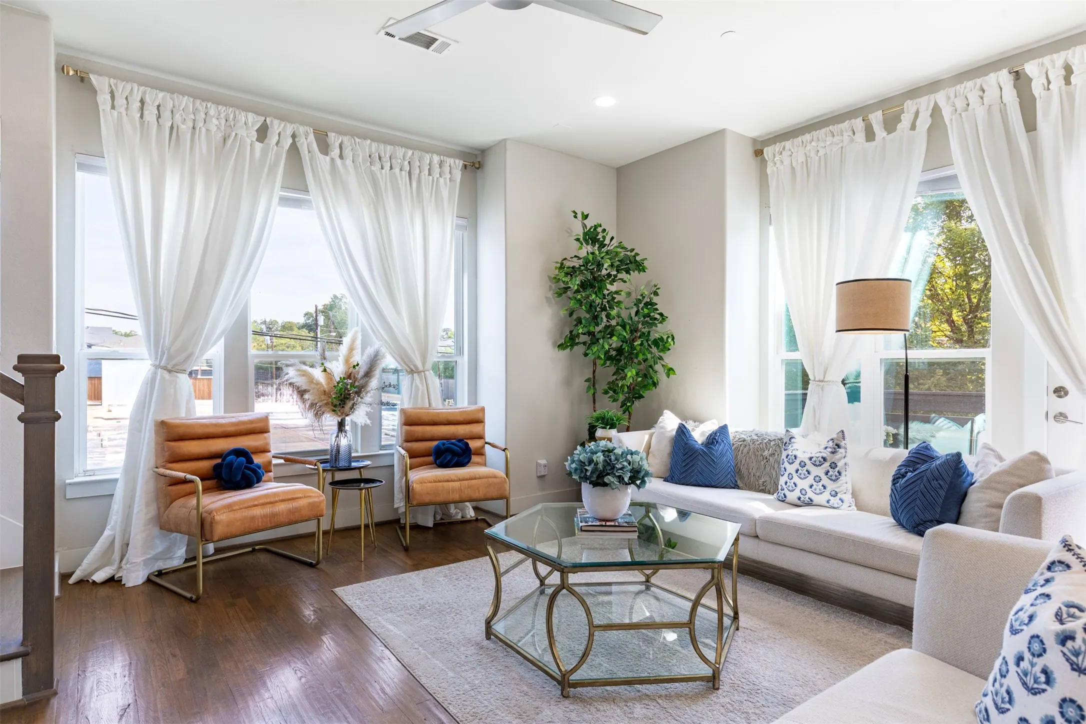 Large open living room