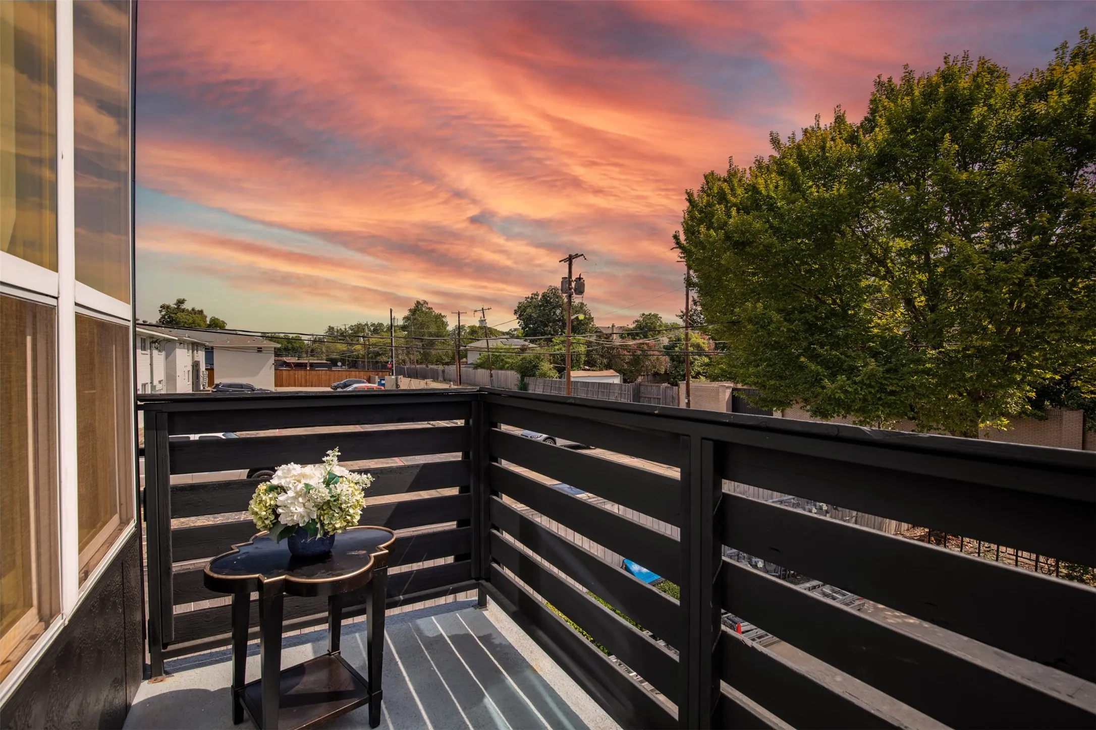 Beautiful patio off livinng area.