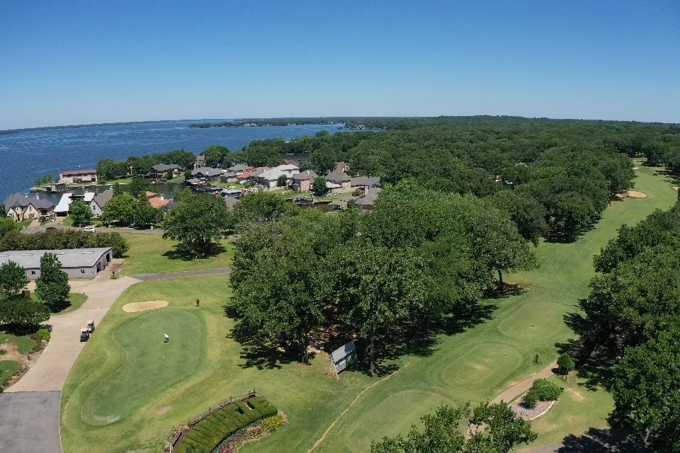 Waterfront community offering golf course access and mature trees