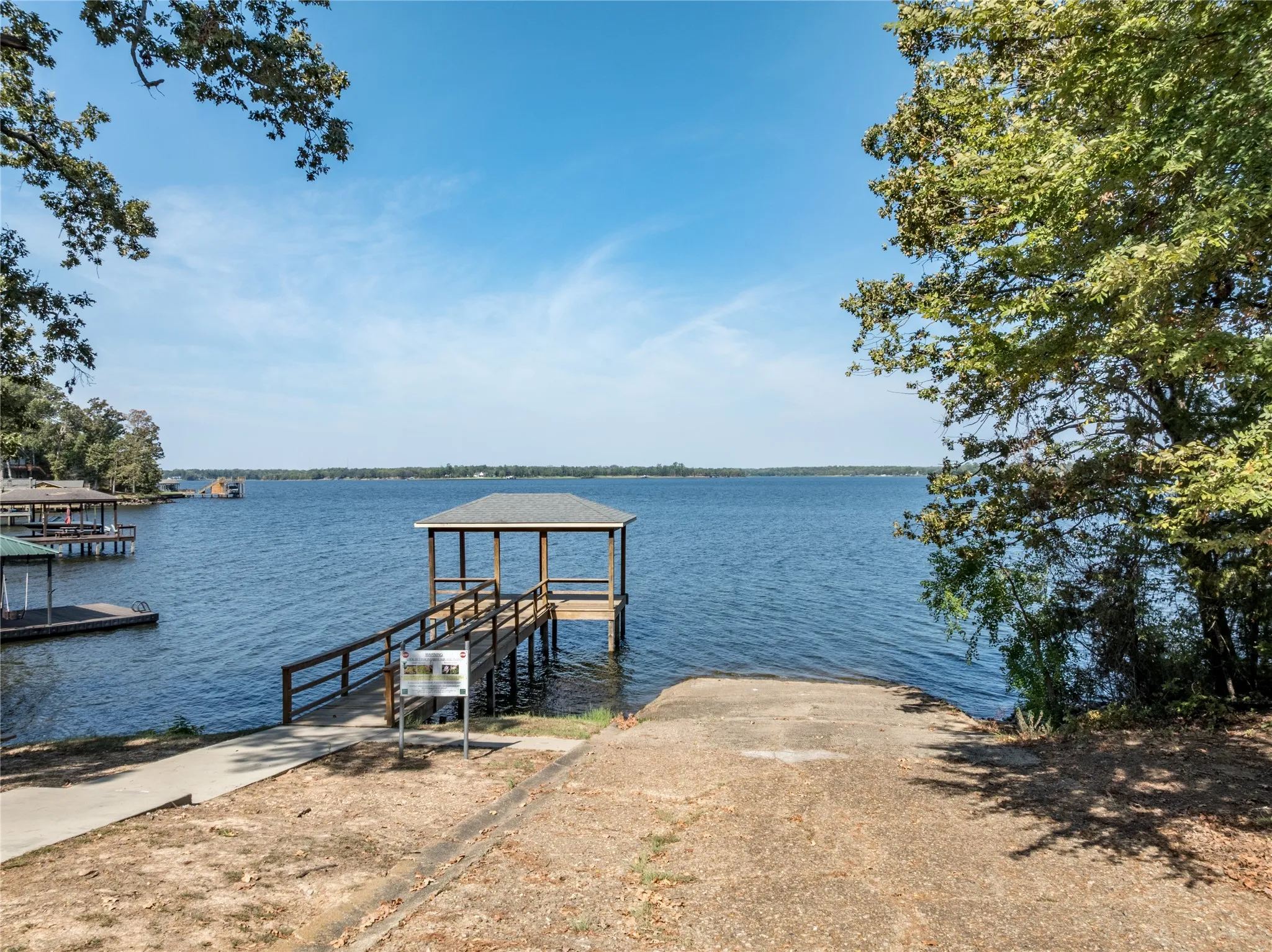 Community boat Ramp and dock