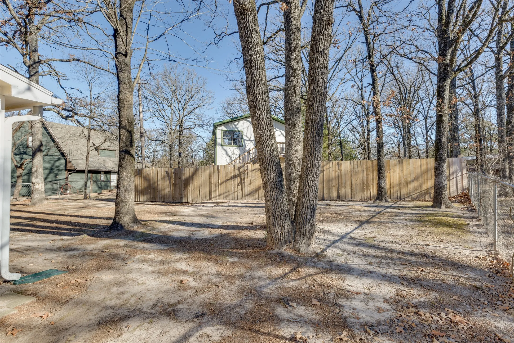 View of back yard