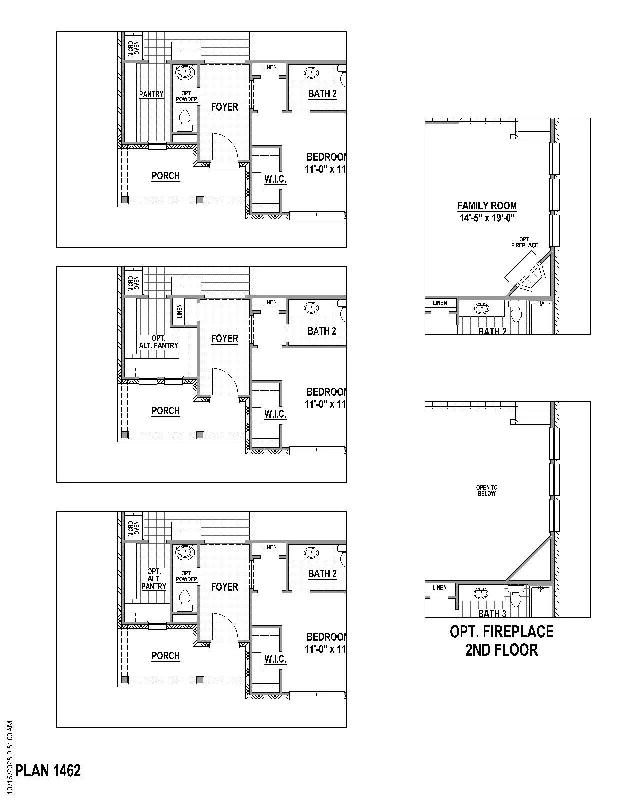 Floor plan options