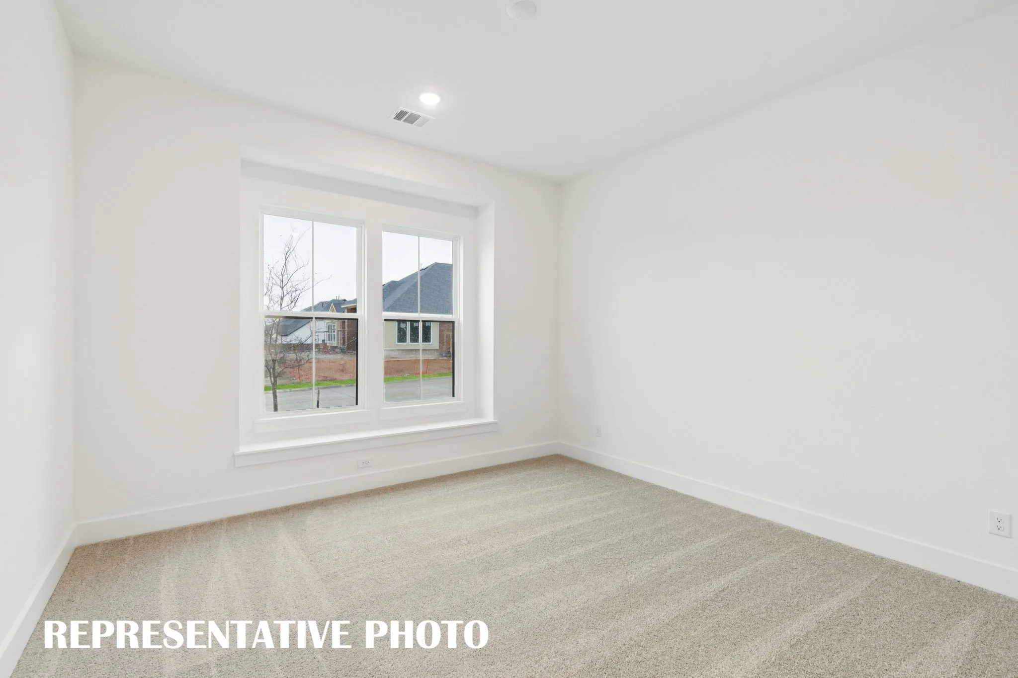 You'll enjoy nicely sized secondary bedrooms in our Reese plan.  REPRESENTATIVE PHOTO