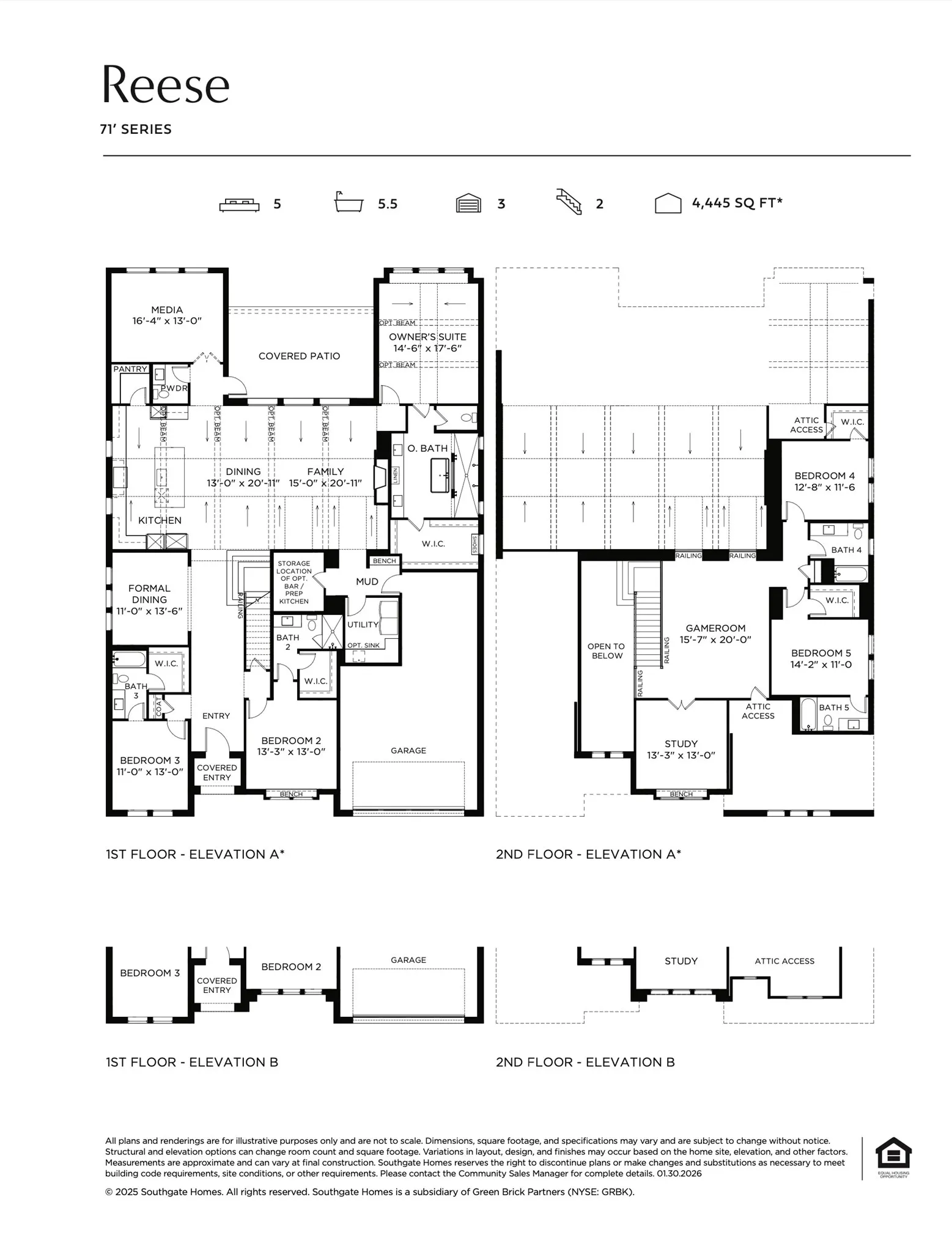 Designed for grand living with spacious entertaining areas and comfy bedrooms, our Reese floor plan is the dream home you have been searching for!