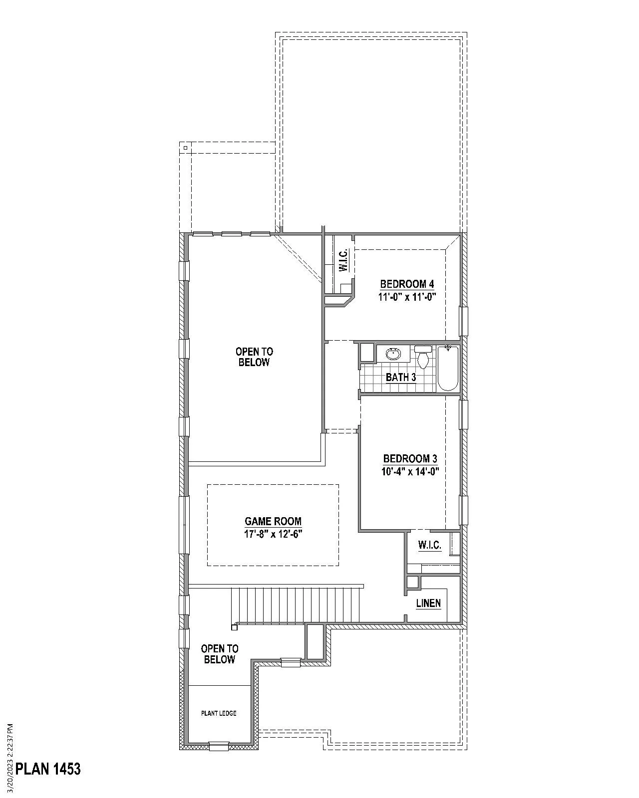 2nd level floor plan