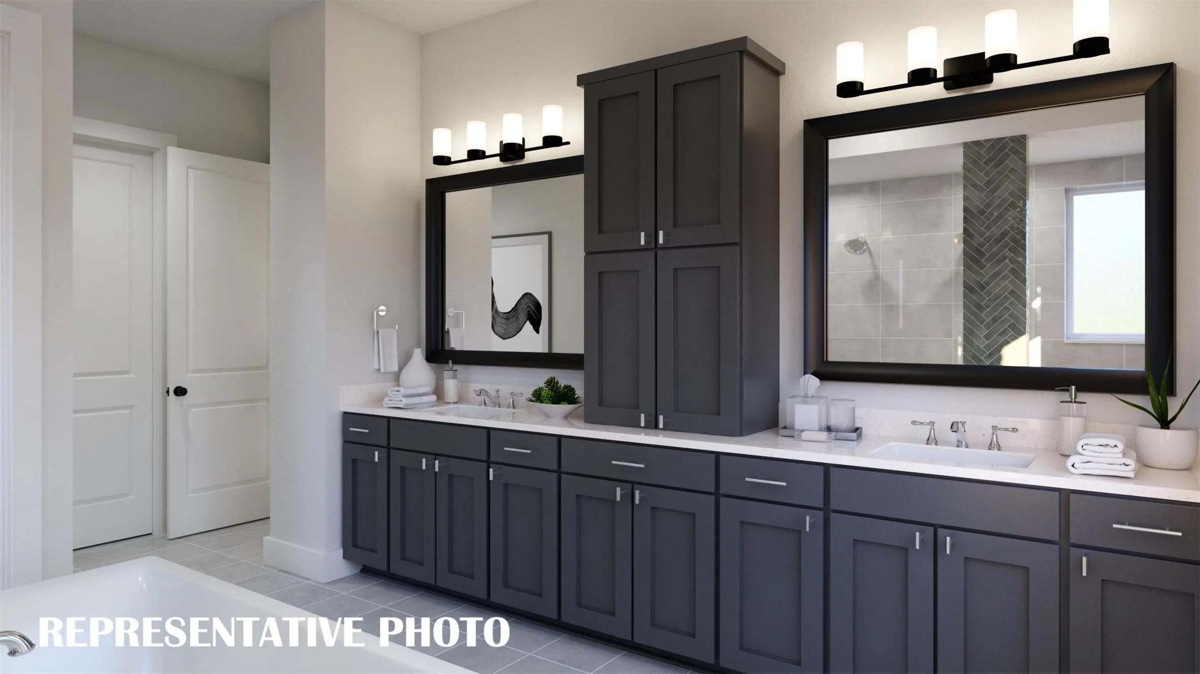 You'll find outstanding space and style in our Stella owners bath.  REPRESENTATIVE PHOTO
