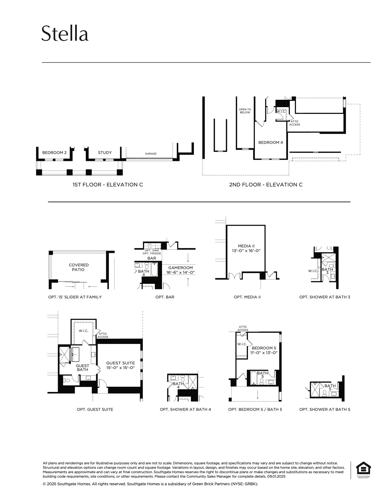This dream home features elevation C, slider at family, 5th bed & bath, media 2 and so much more!