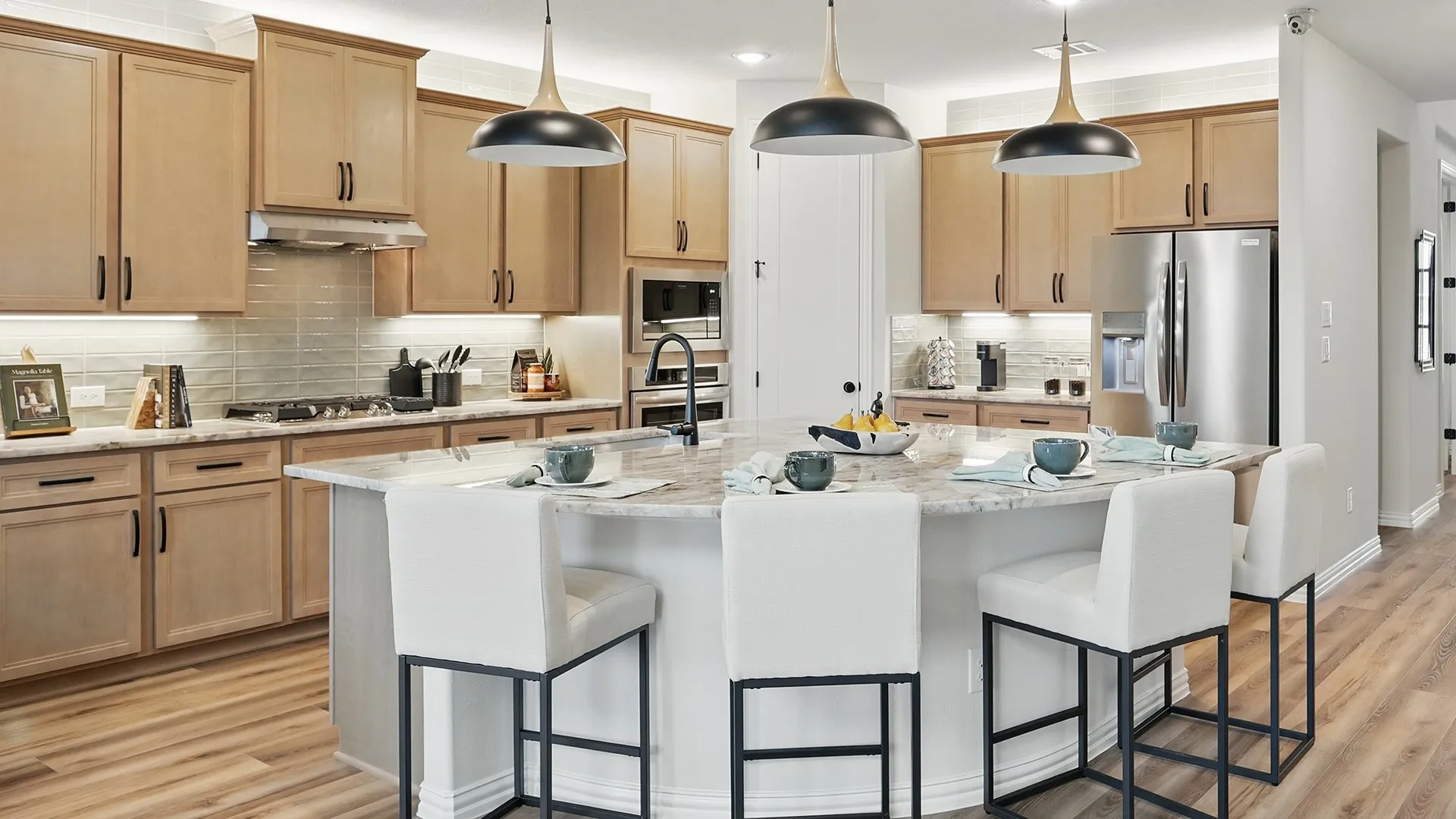 Model home photos of similar floorplans, not pictures of actual home.
