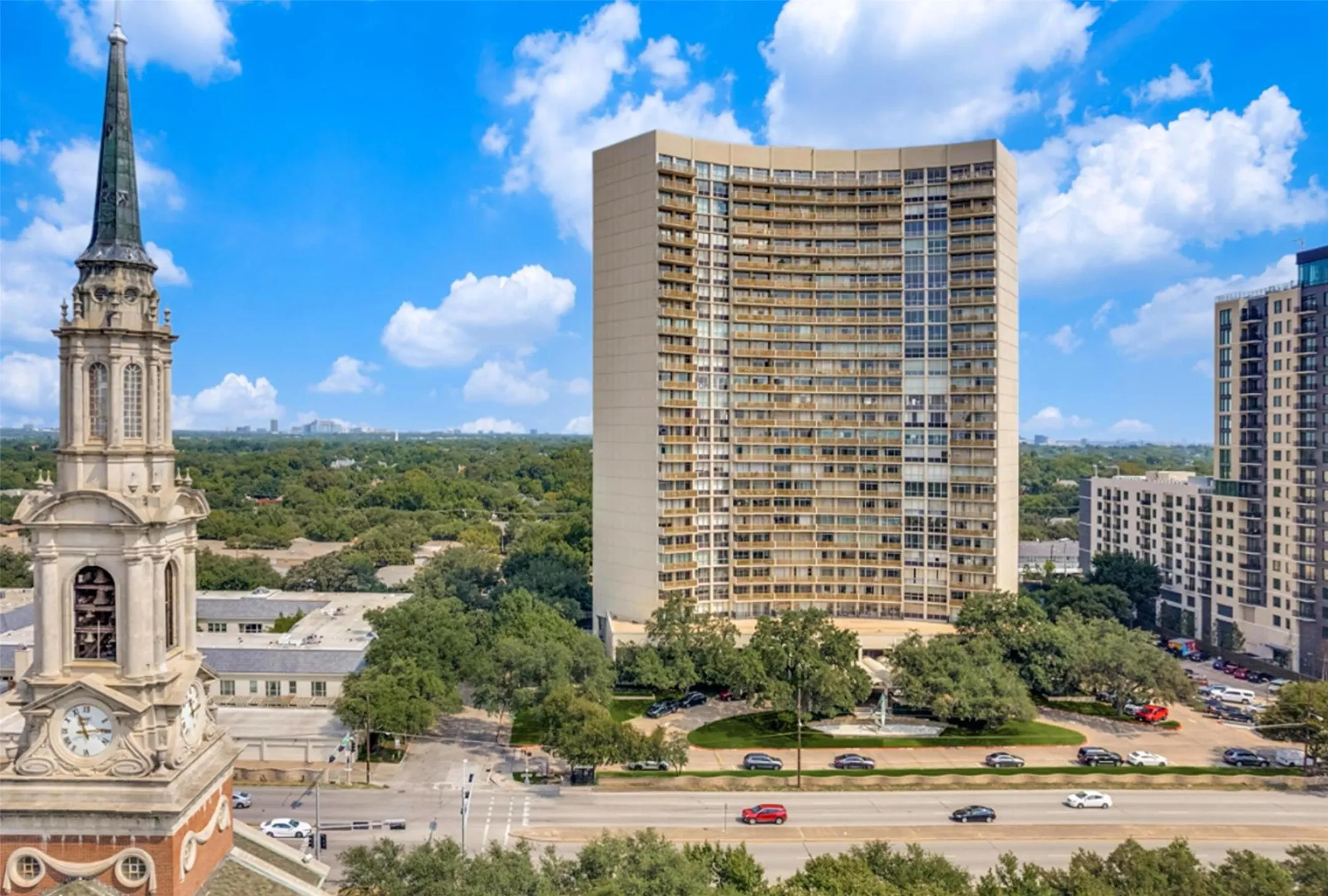29-story Preston Tower. Iconic mid-century design