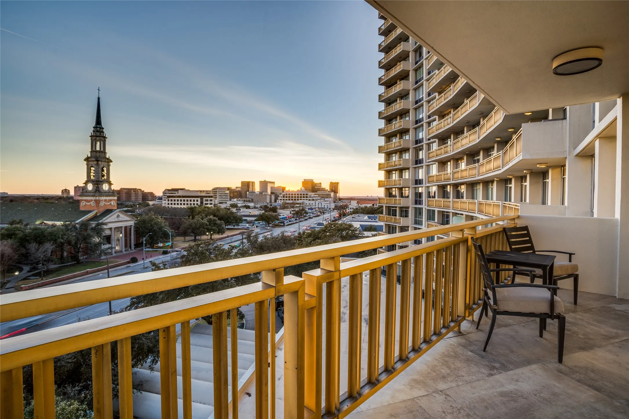 View from one of three 22' balconies