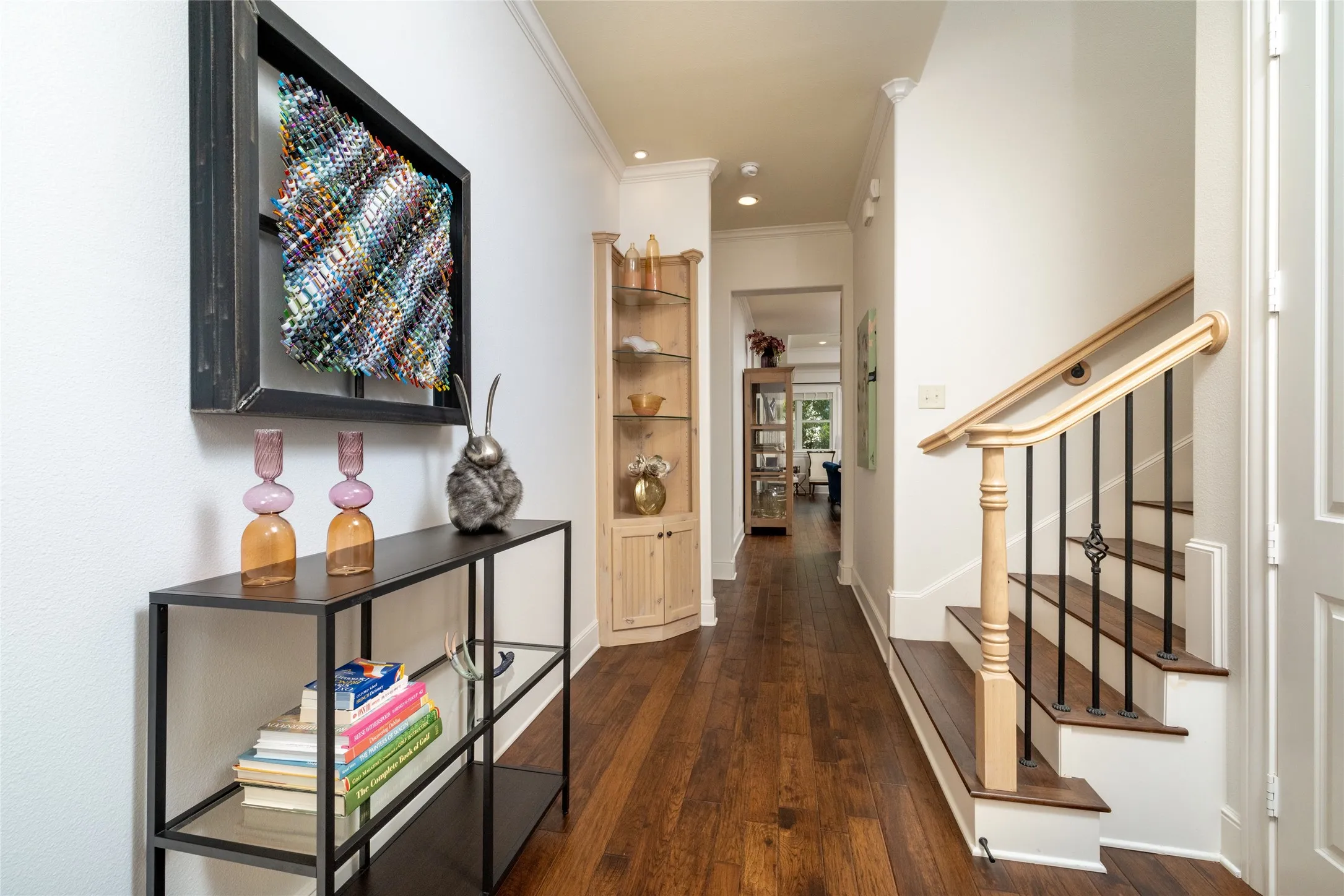 Hardwood flooring with a natural finish
