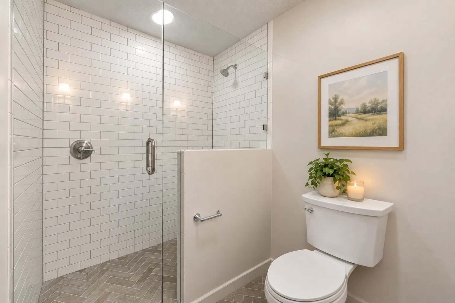 and an OVERSIZED walk in shower!Virtually Staged.