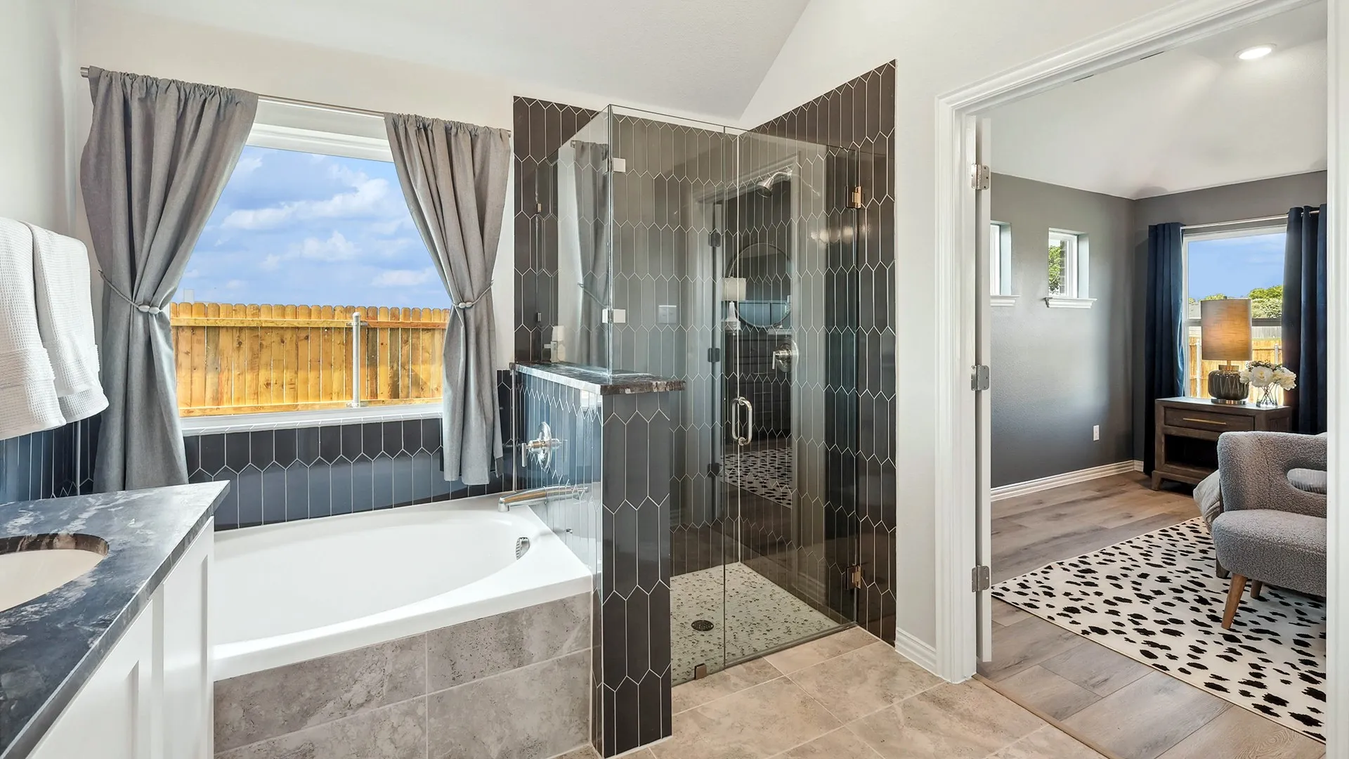 Model home photos of similar floorplans, not pictures of actual home.
