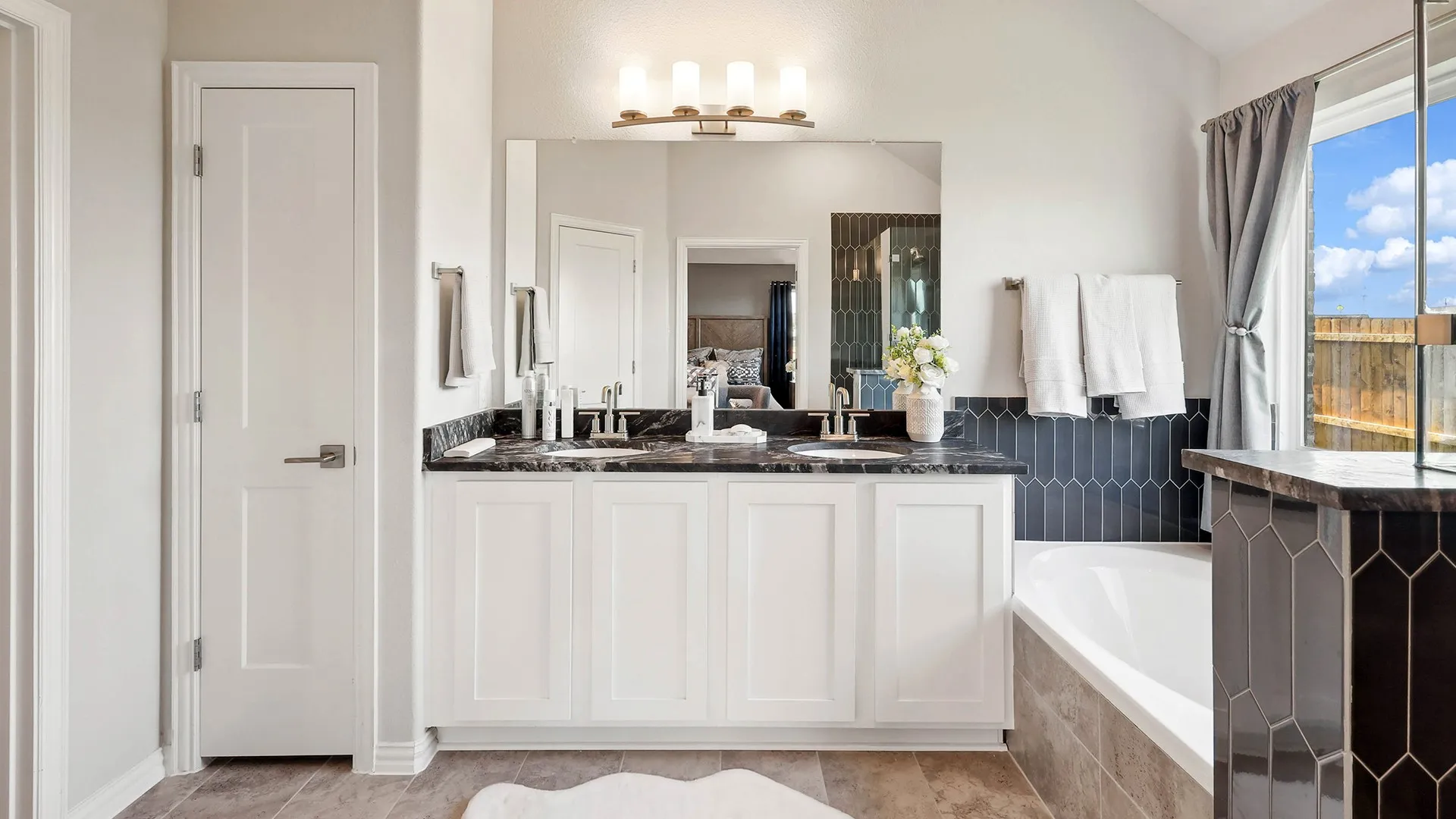 Model home photos of similar floorplans, not pictures of actual home.
