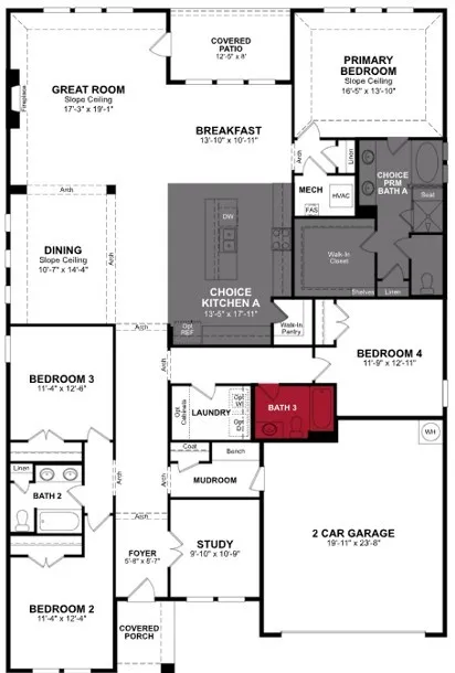 Beazer Homes Lovers Landing Driftwood floorplan