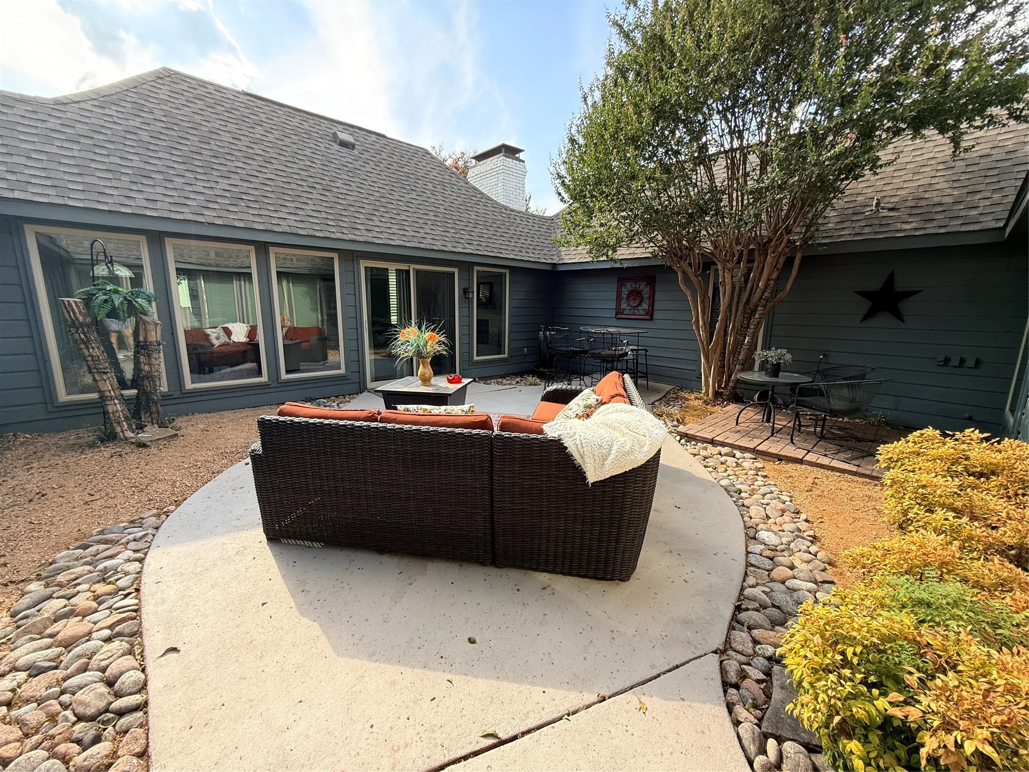 Courtyard in center of home