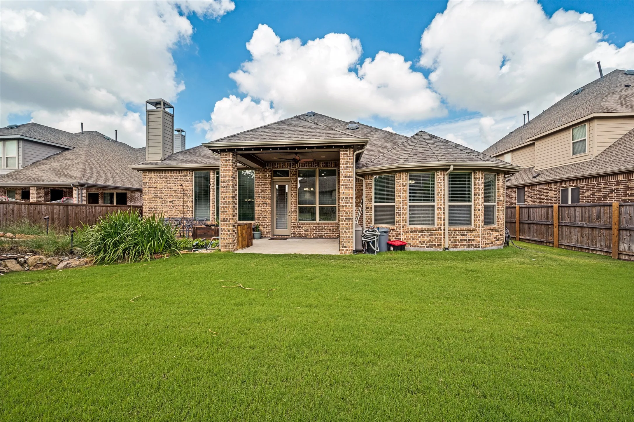 Rear of the home