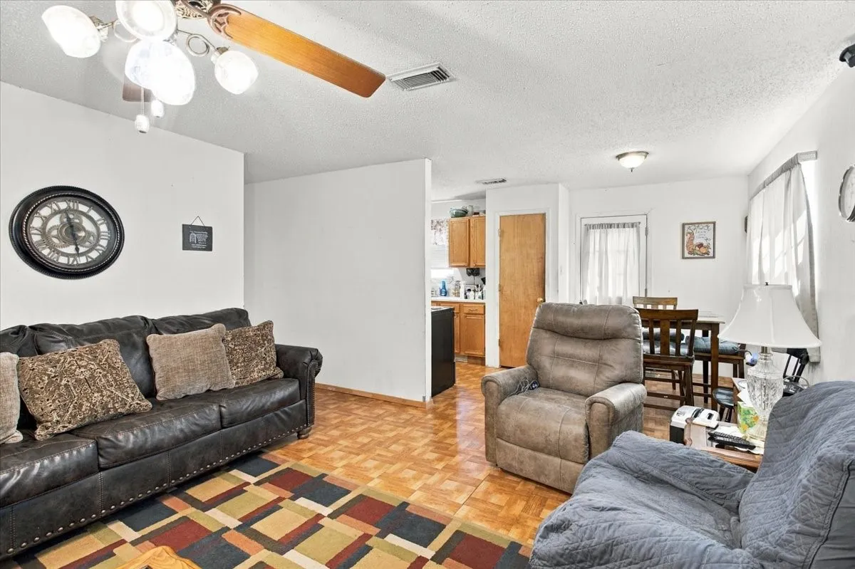 Living room and breakfast nook