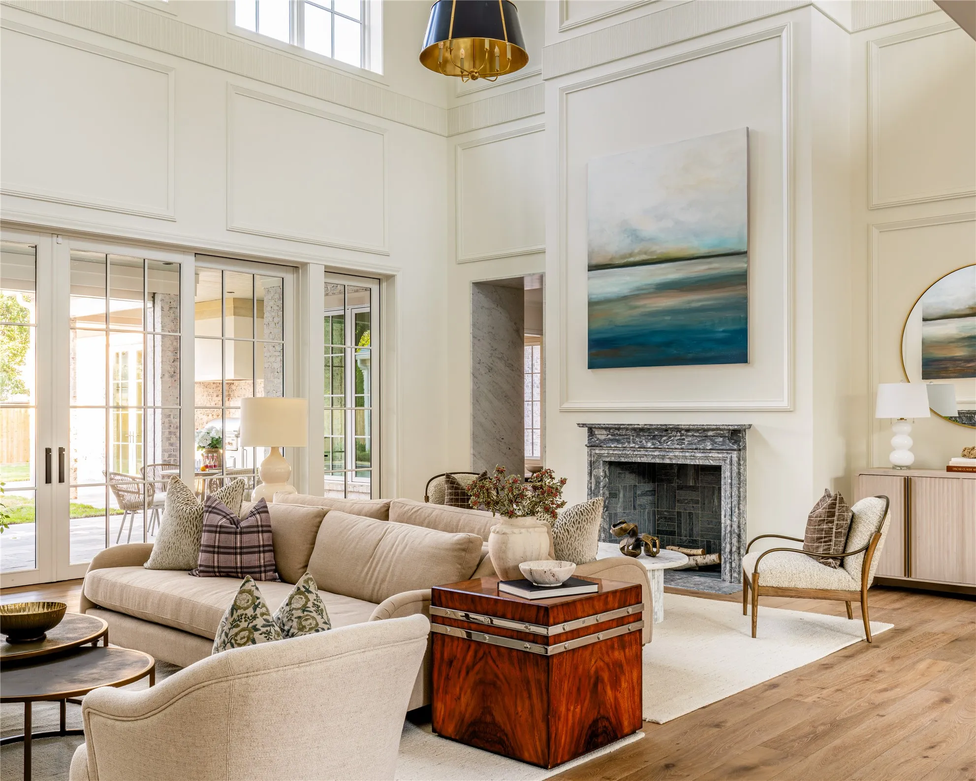 Social Parlor - Dueling Fireplaces