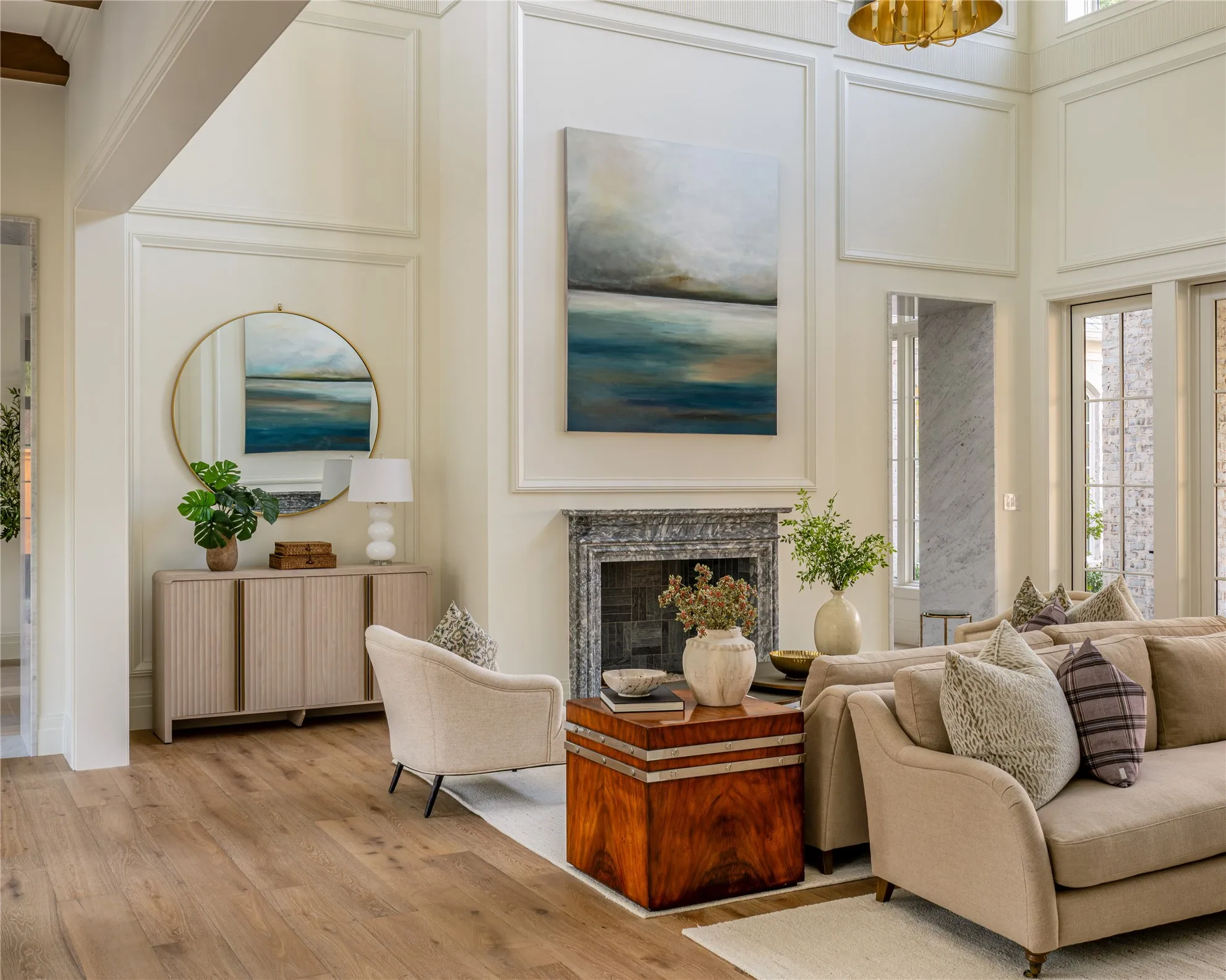 Social Parlor - Dueling Fireplaces