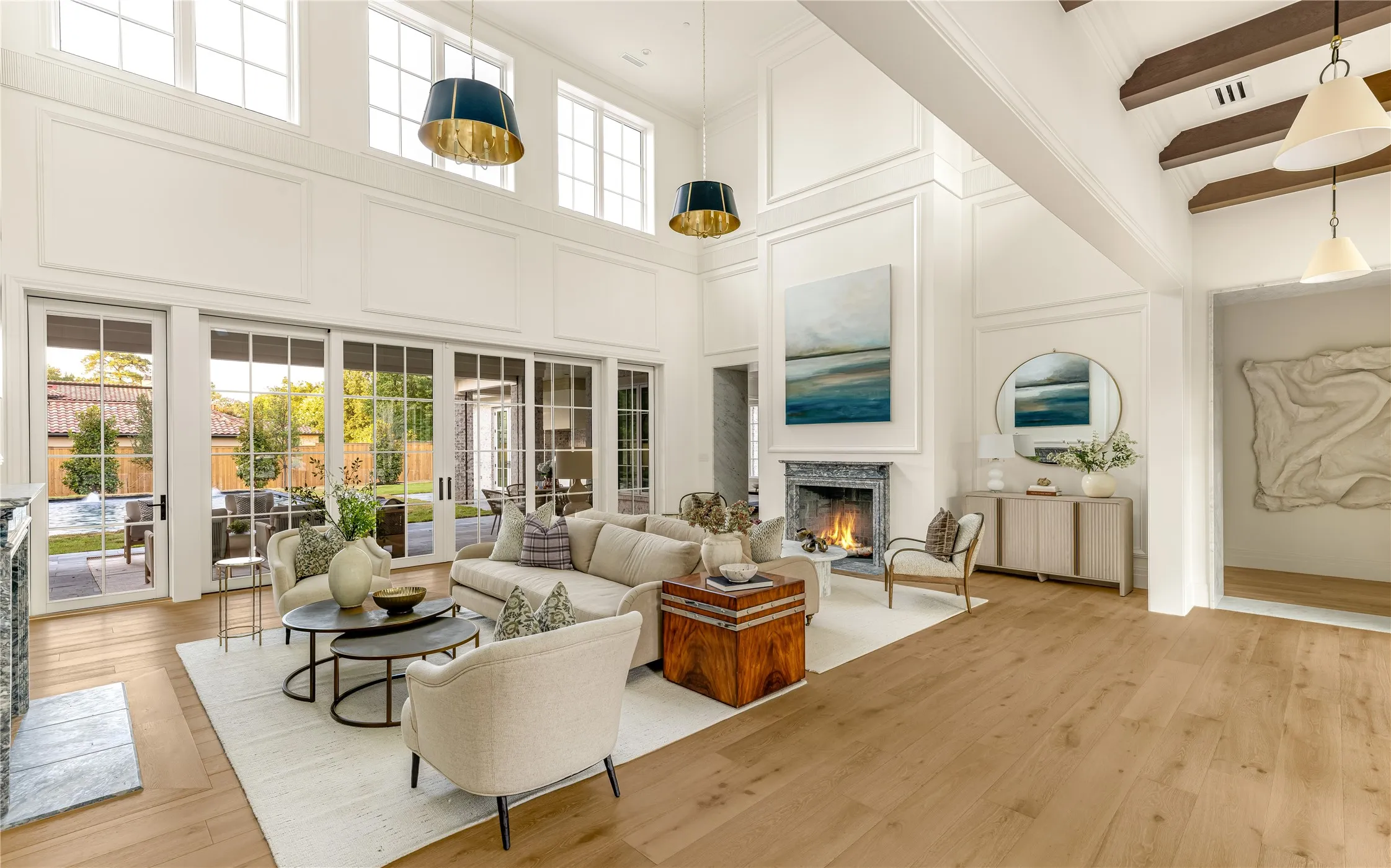 Social Parlor - Dueling Fireplaces