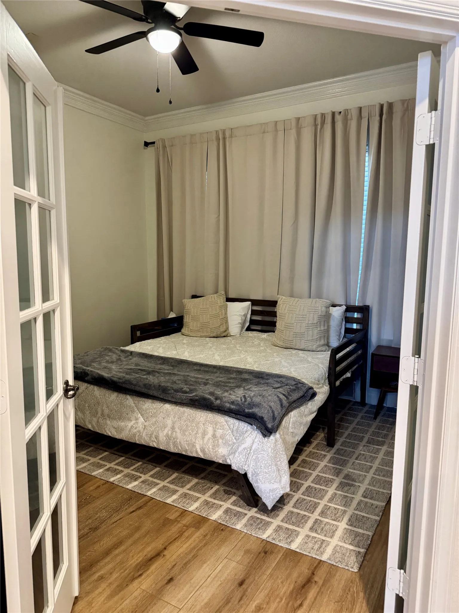 first floor guest bedroom with full attached bath