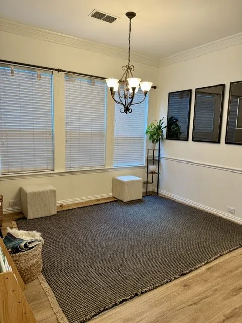 Dining space being used for a play area