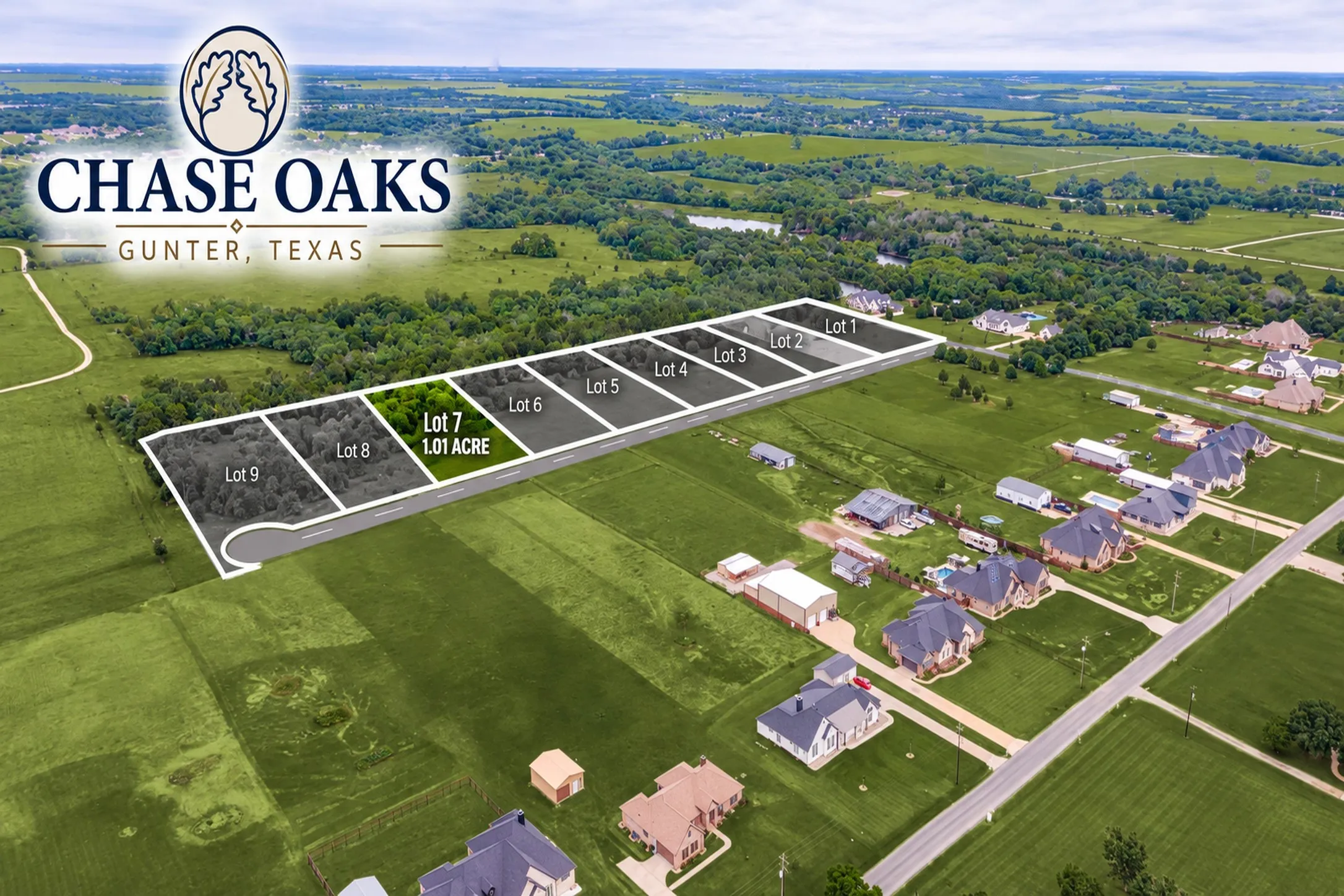 Improved Land For Sale in Grayson County , Lot 7 - Chase Oaks Bledsoe Road, Gunter, Texas 75058, 0, 0, Garage spaces, 0 Sqft, built in 0, mls#21394887, Real Estate Agent in Gunter, Homes For Sale in Grayson county, Homes For Sale in Gunter, Realtor in Gunter Texas, Real Estate Brokerage Independent Realty Texas, Luminita Cordes Realtor