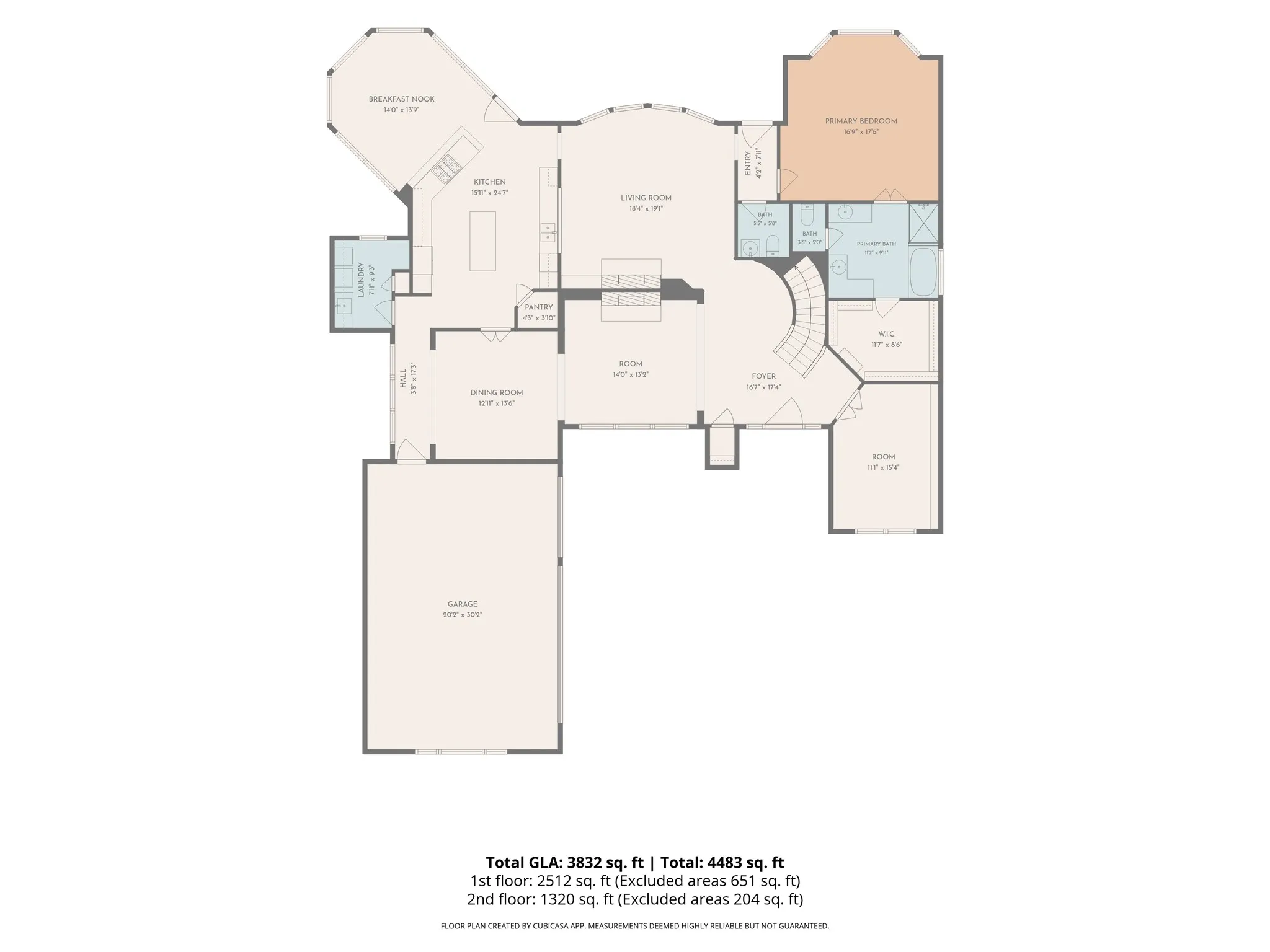 Second floor floorplan.
