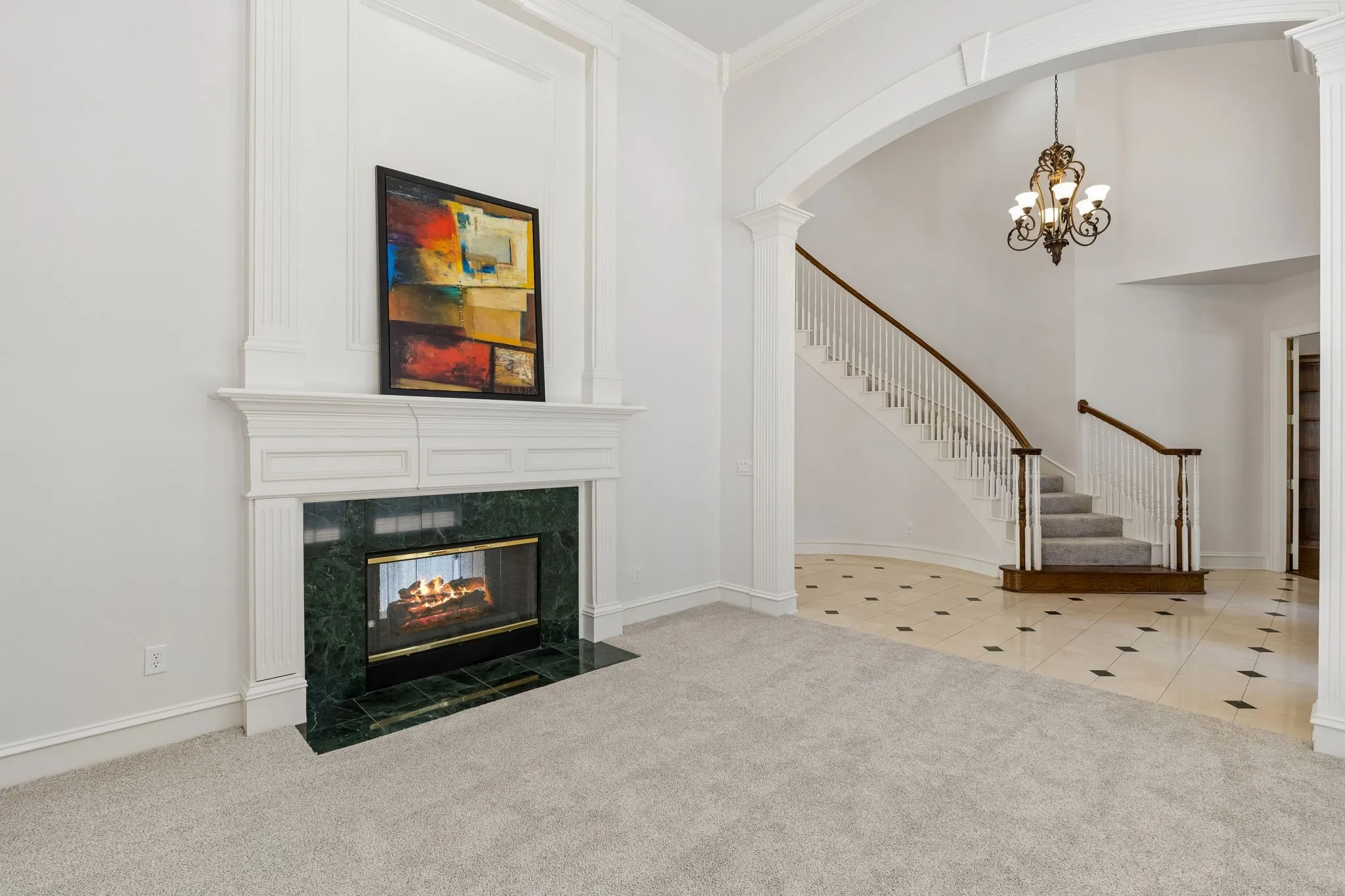 New carpet throughout the home.