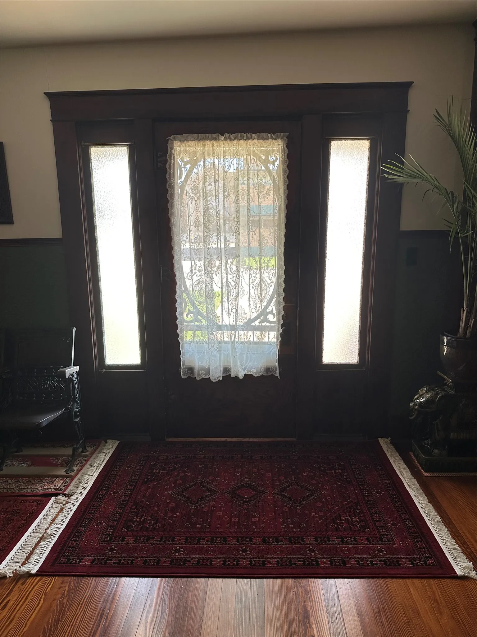 Hardwood flooring with a rich finish