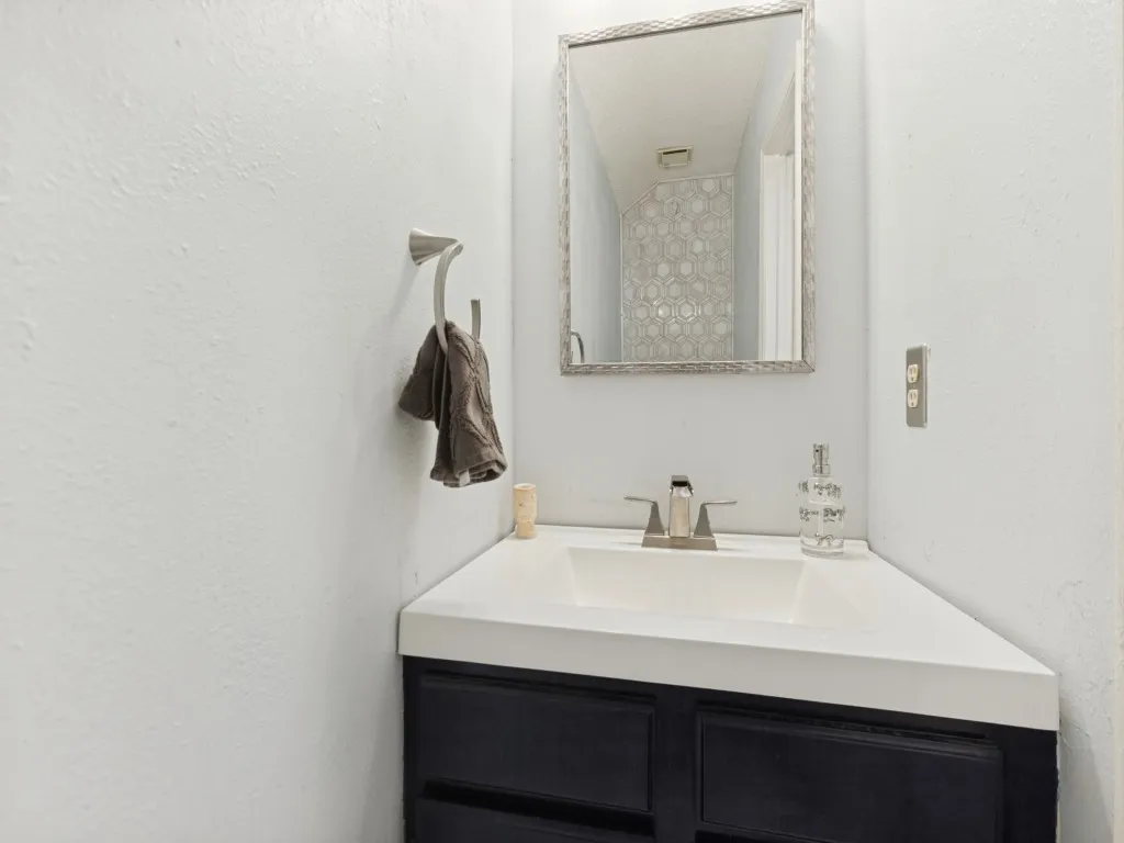 Half bathroom downstairs