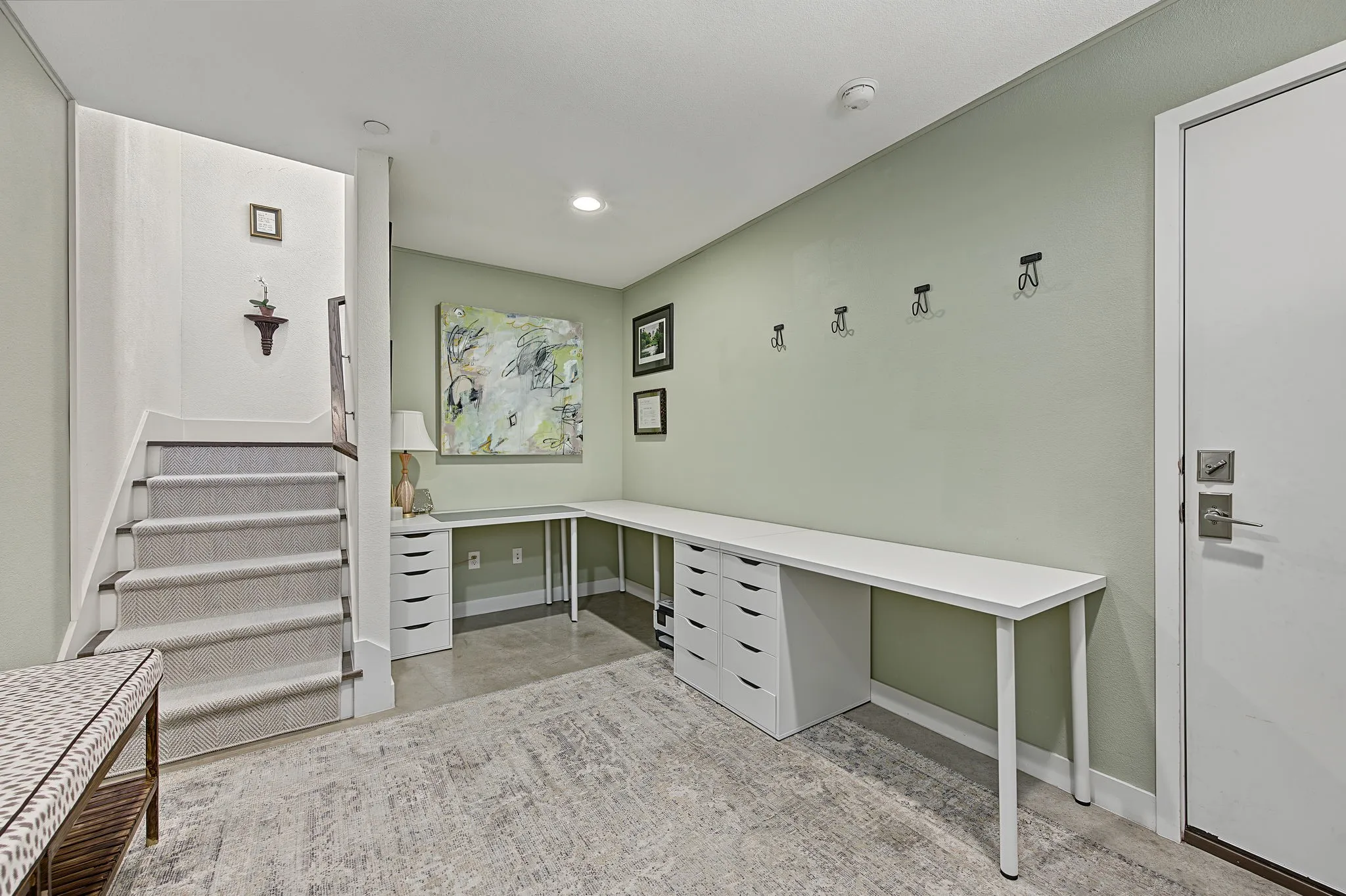 First floor entry