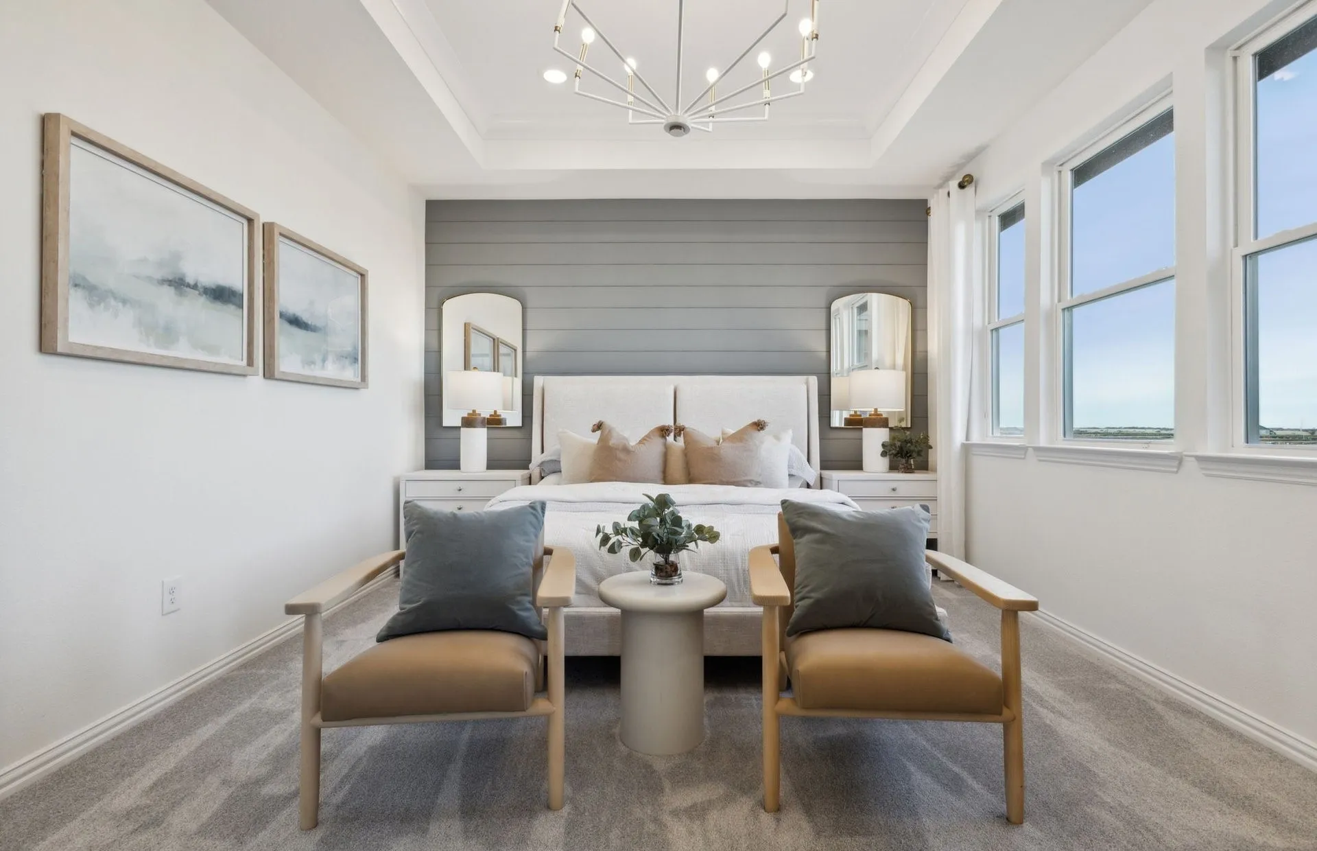 *Model Representation - Spacious secondary bedroom with large windows