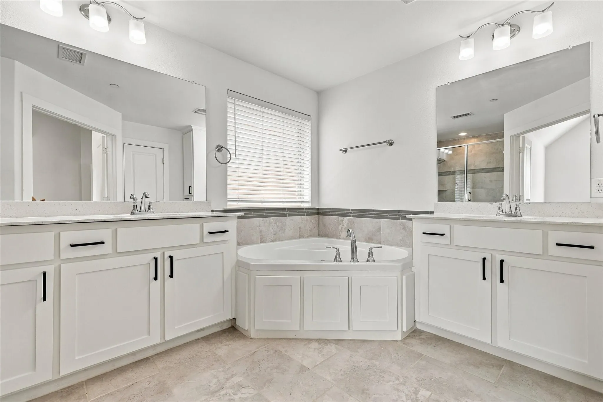 Large soaking tub