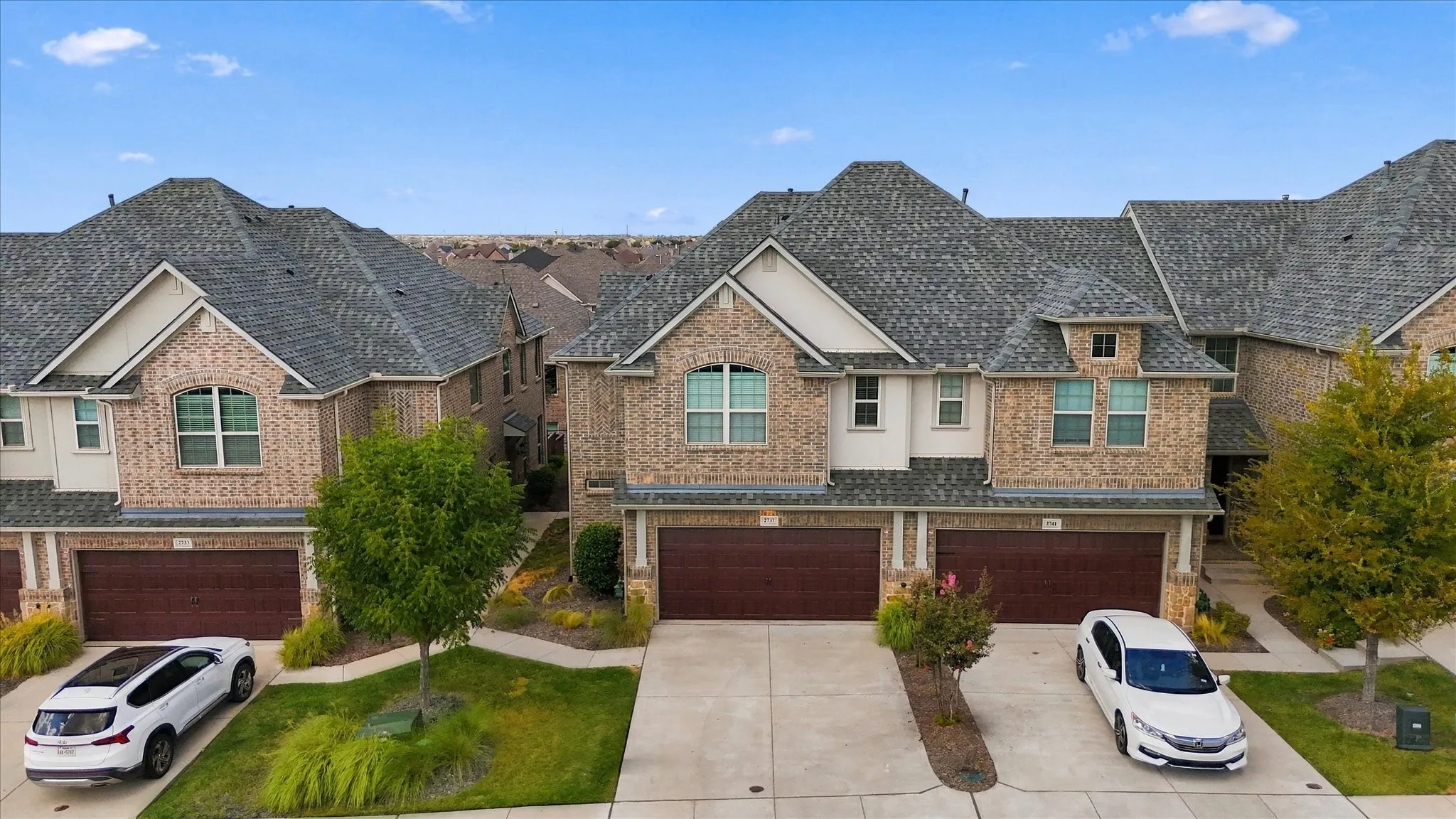 Aerial view of the front