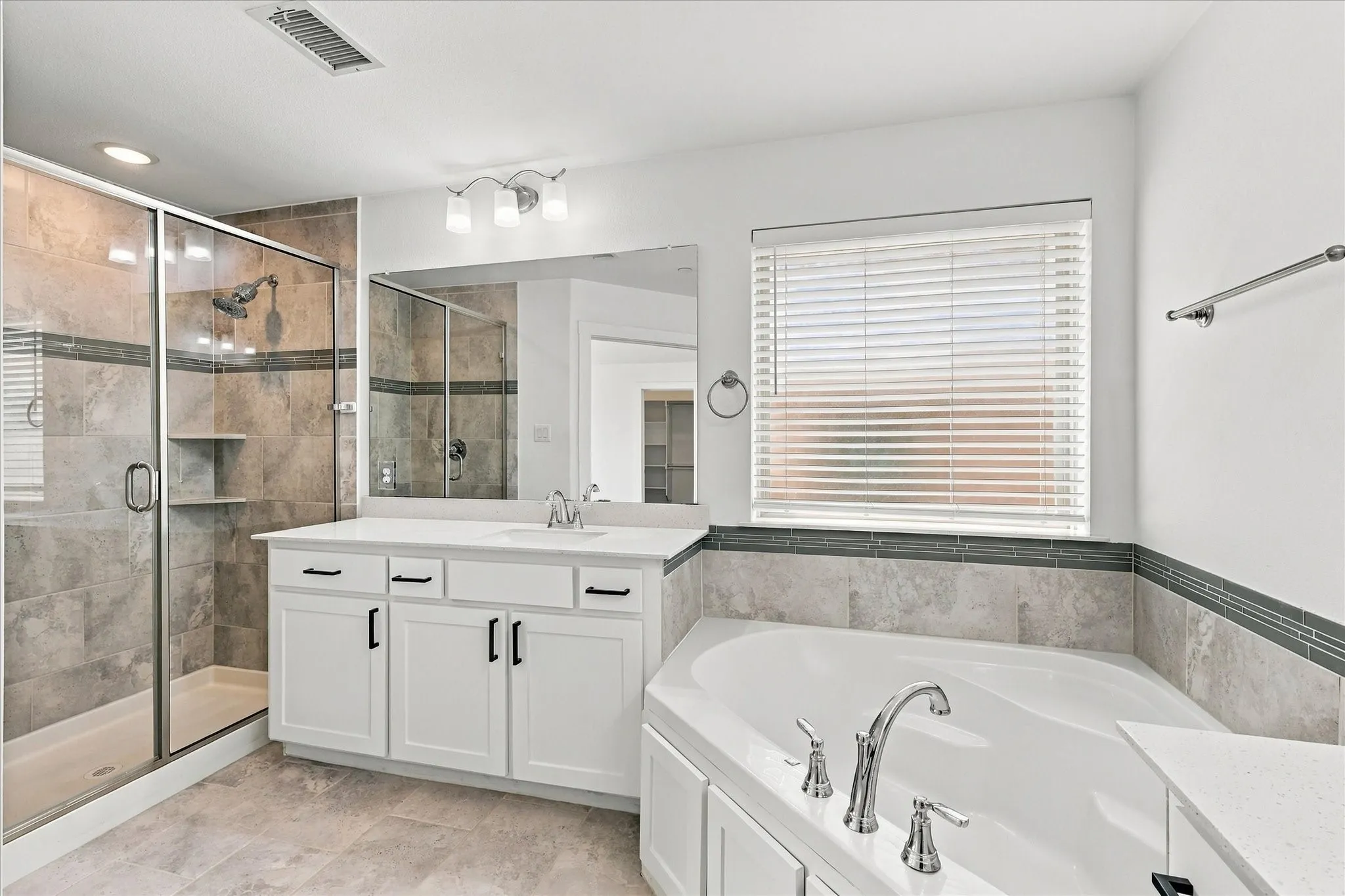 Huge walk-in shower