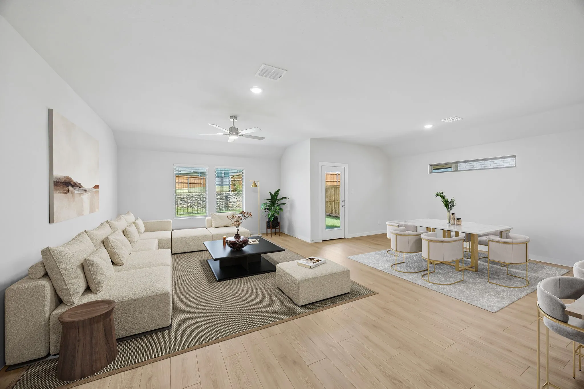 Living room in the Heisman home plan by Trophy Signature Homes – REPRESENTATIVE PHOTO