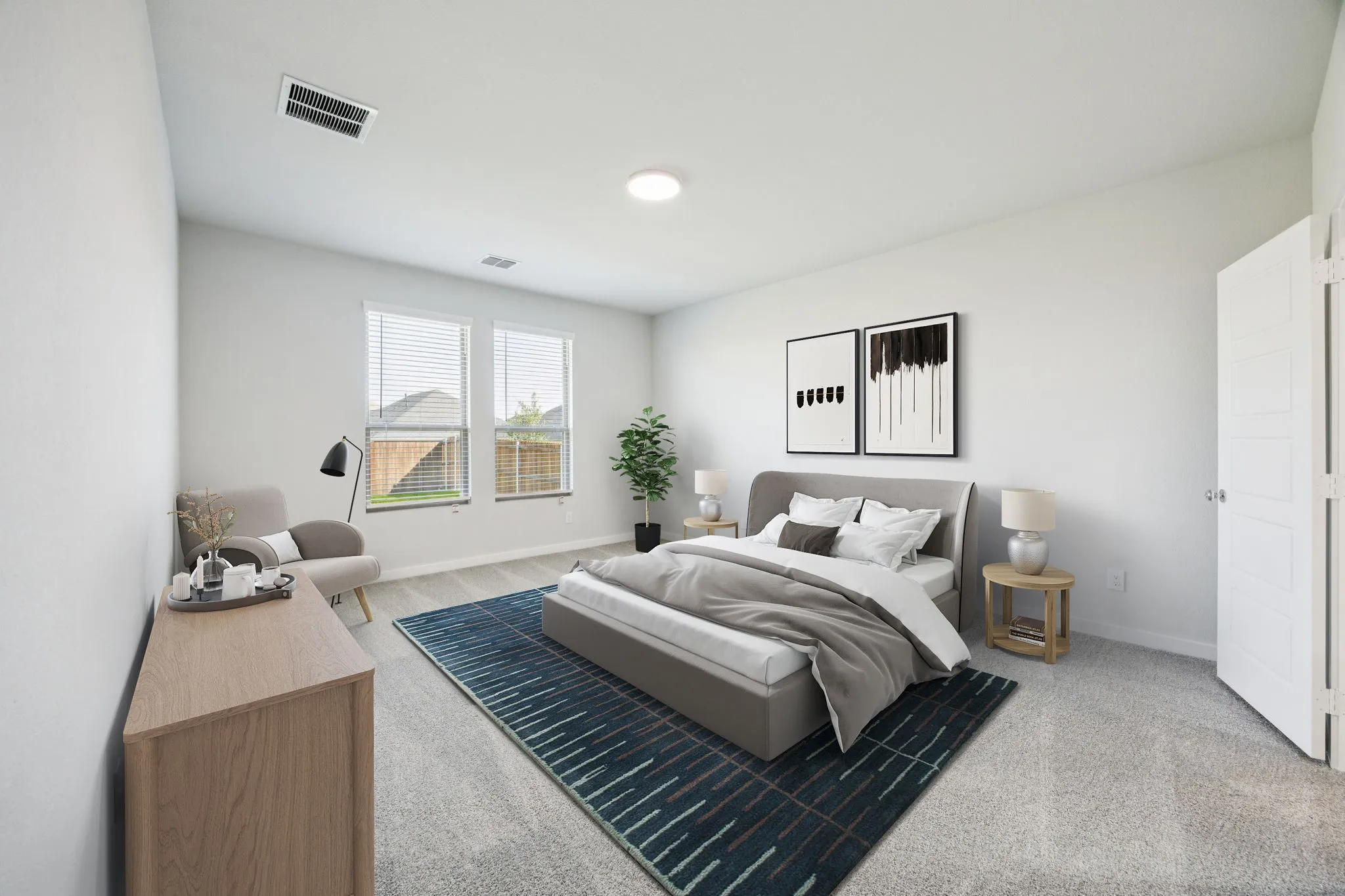Primary Suite in the Masters home plan by Trophy Signature Homes – REPRESENTATIVE PHOTO