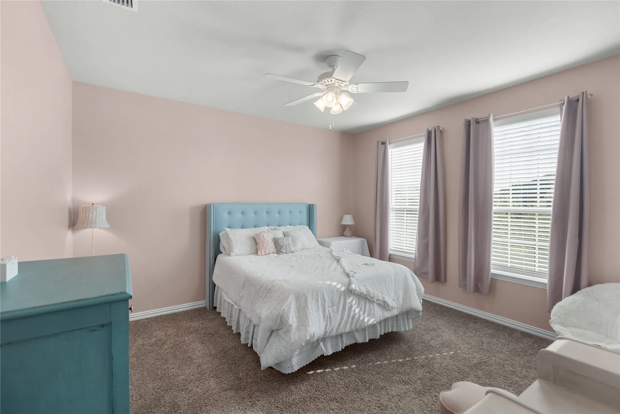 Upstairs bedroom with tons of natural light.