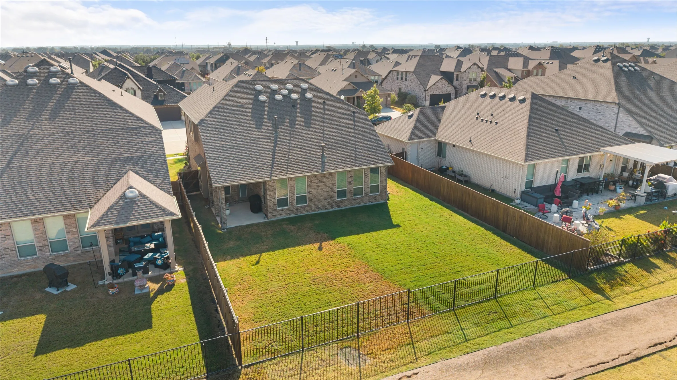 Oversized back yard with no rear neighbors.