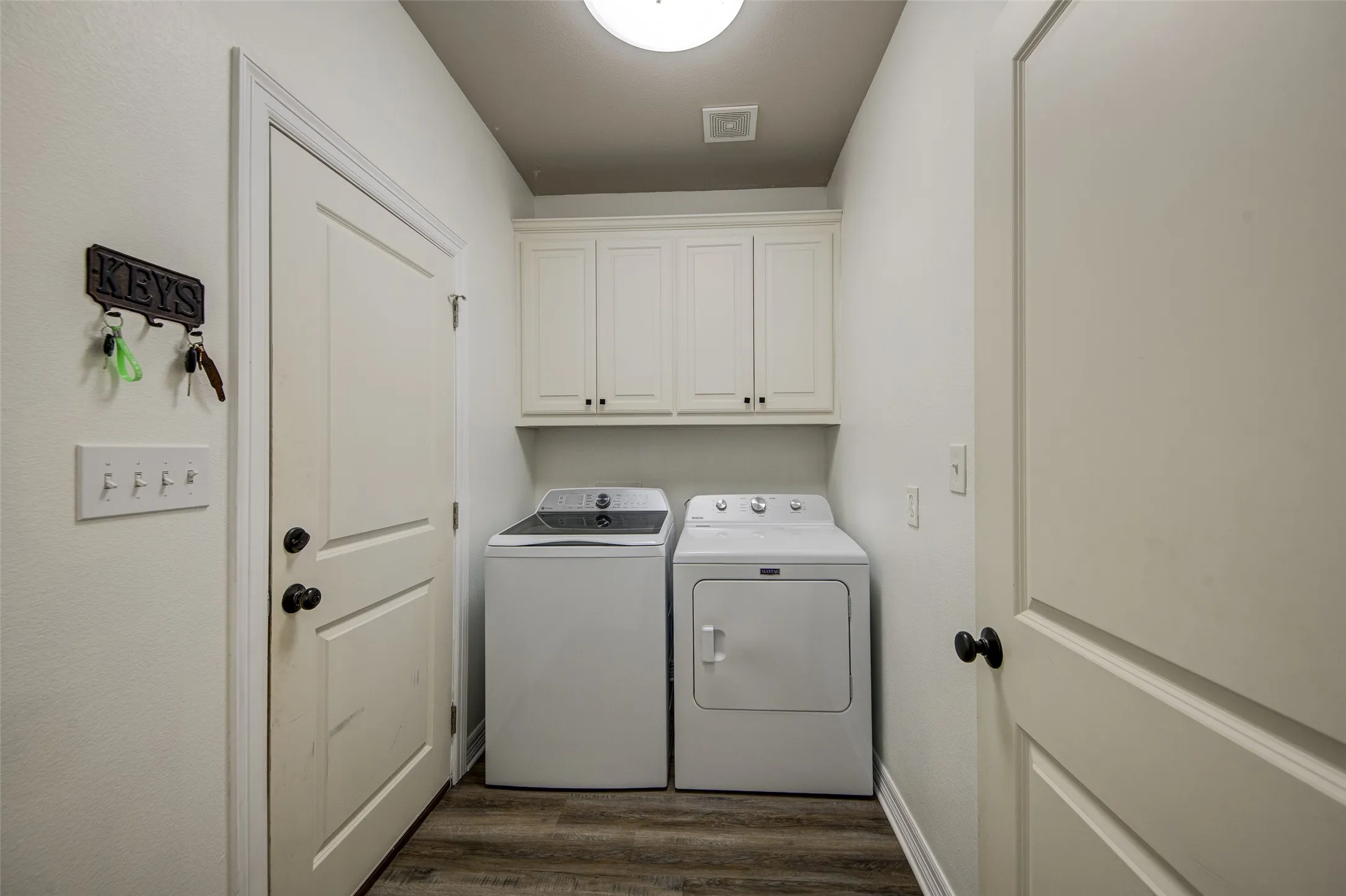 Laundry room and entry from garage.